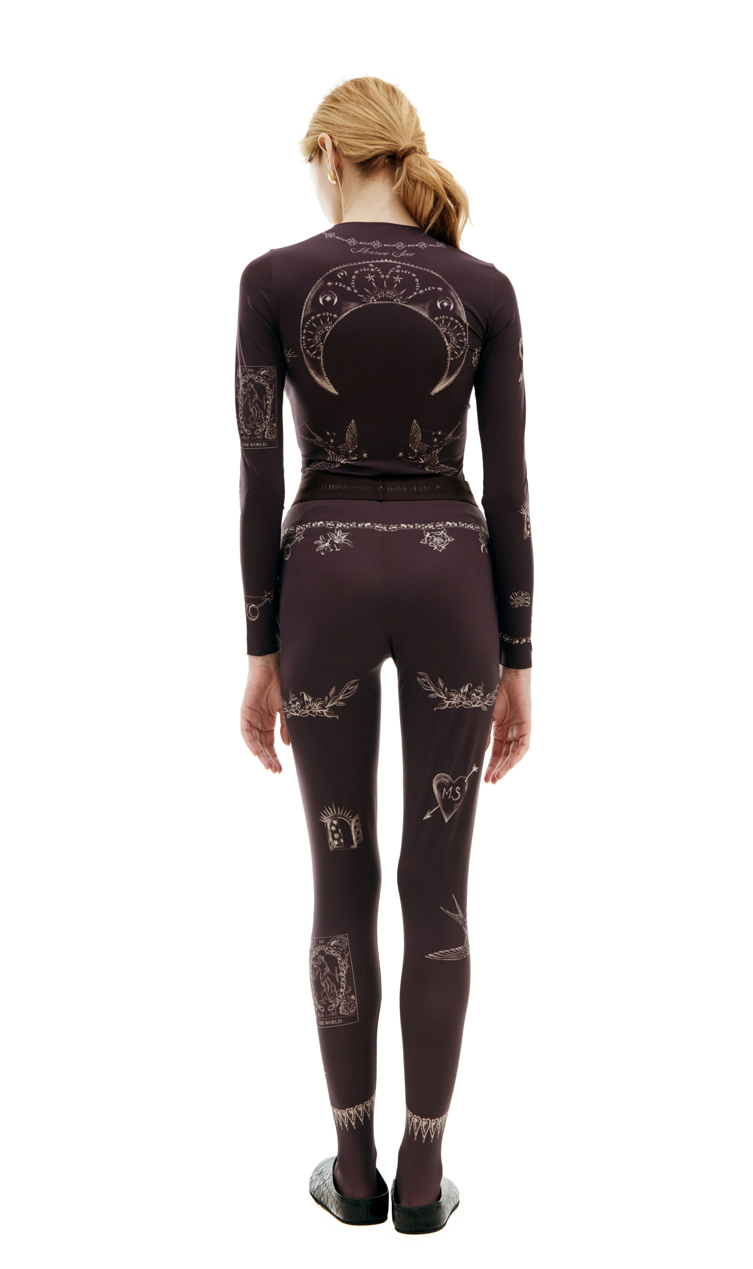 MARINE SERRE Monoprint leggings