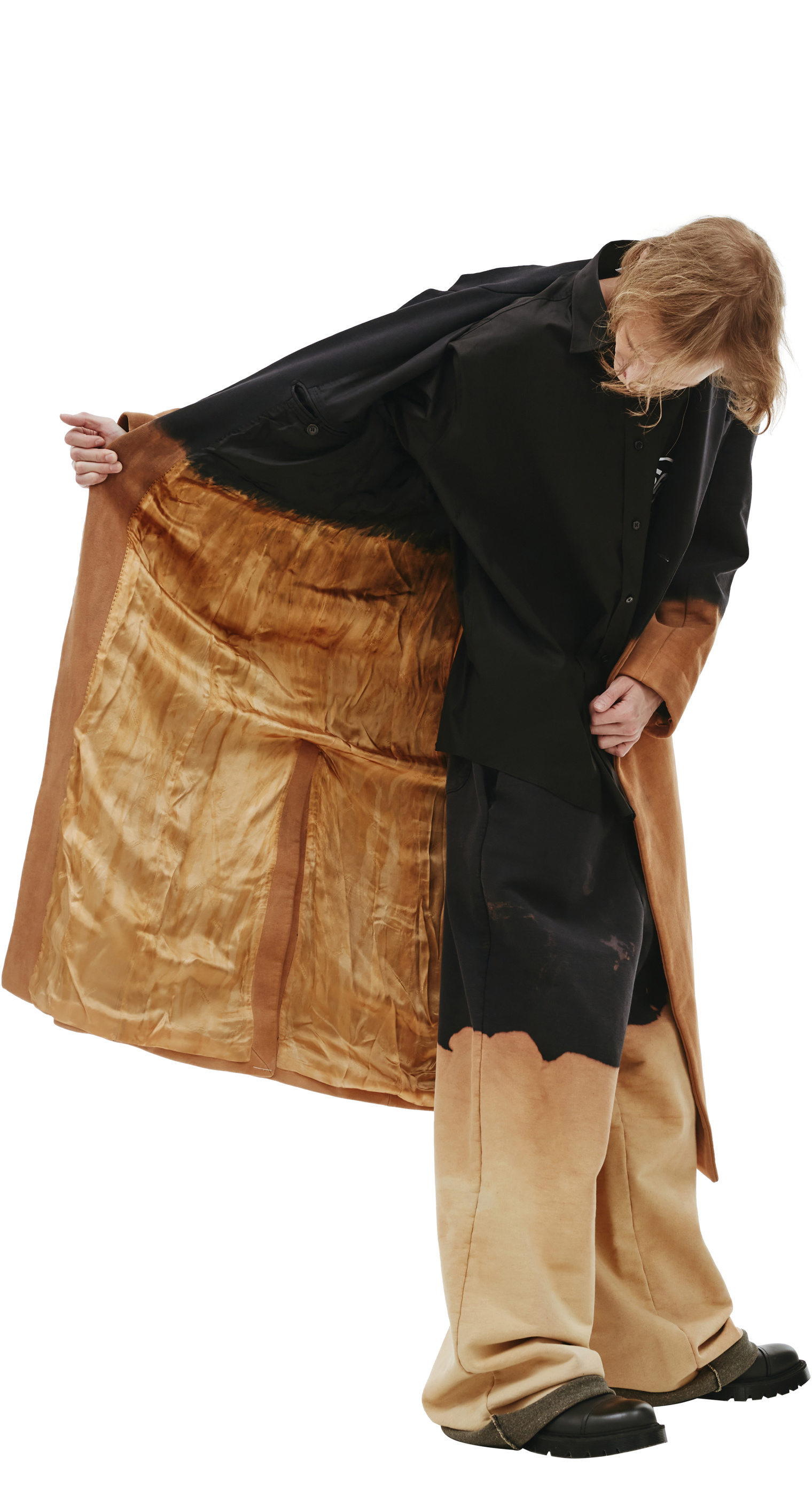 VETEMENTS Bleached long coat