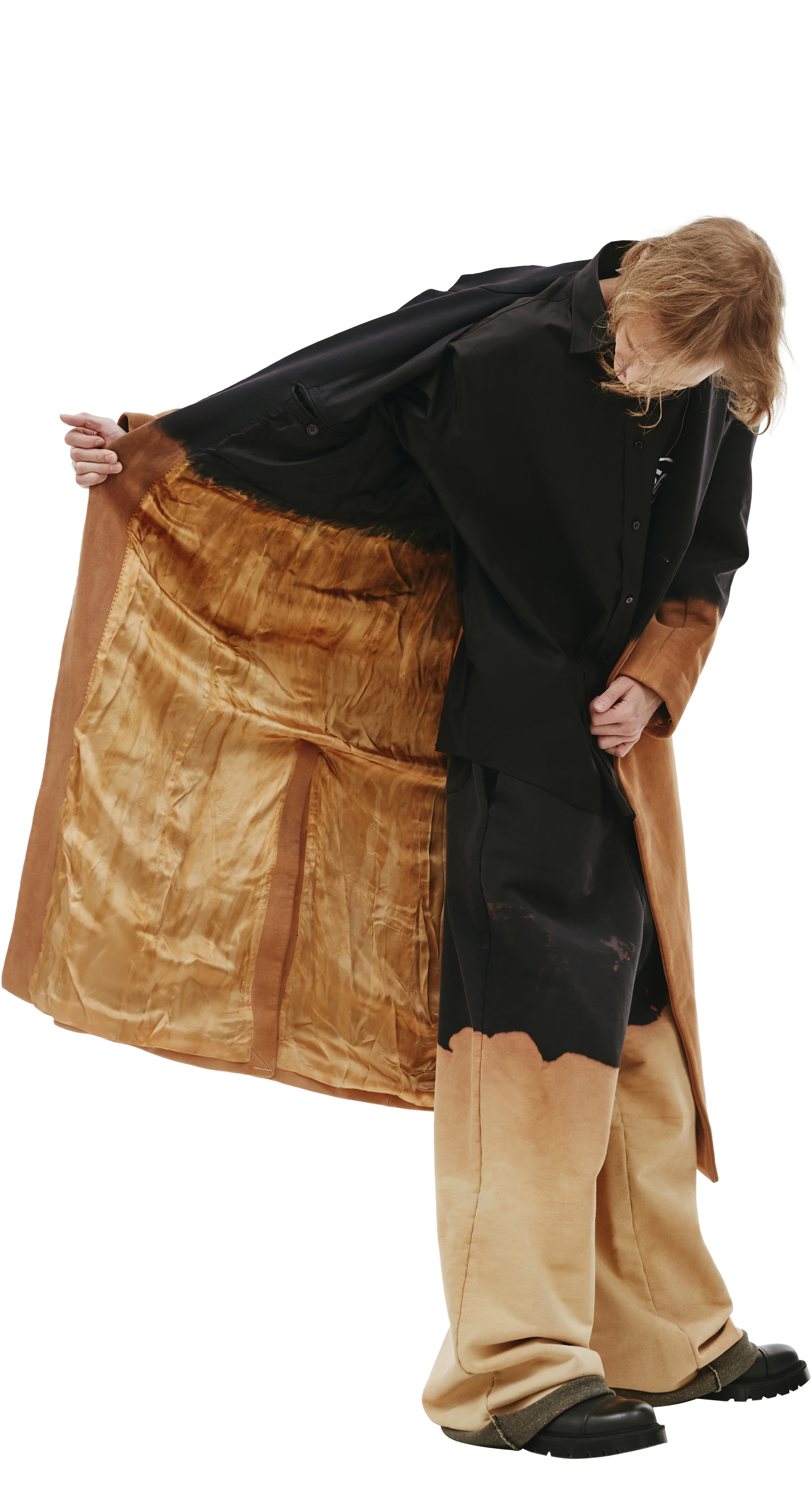 VETEMENTS Bleached long coat