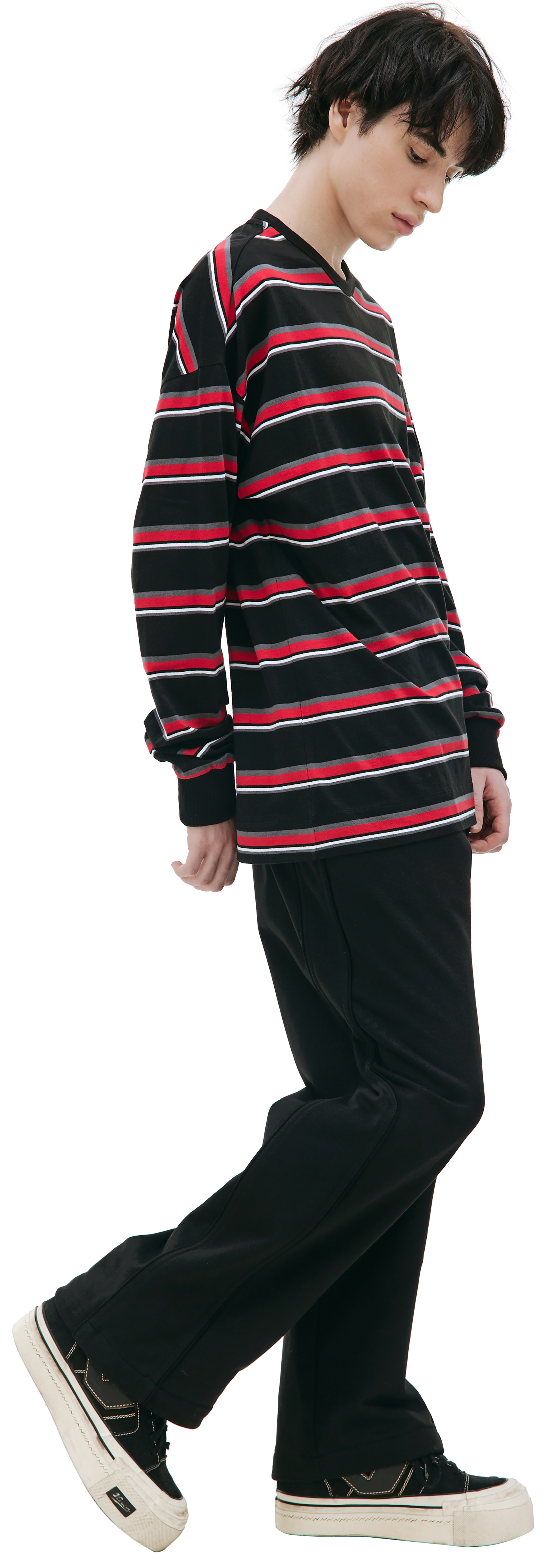 Juun.J Cotton striped longsleeve