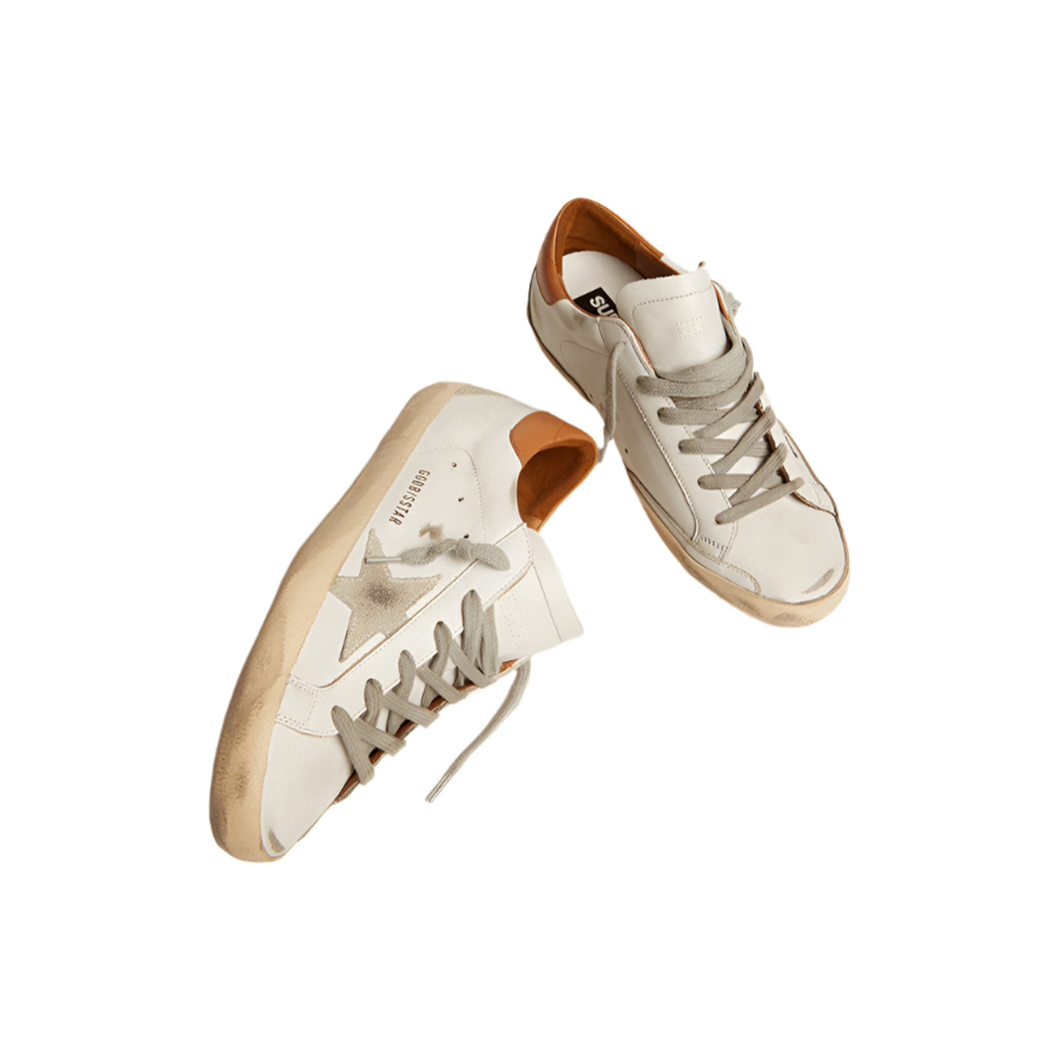 Golden Goose Men’s Super Star With Suede Star Sneakers