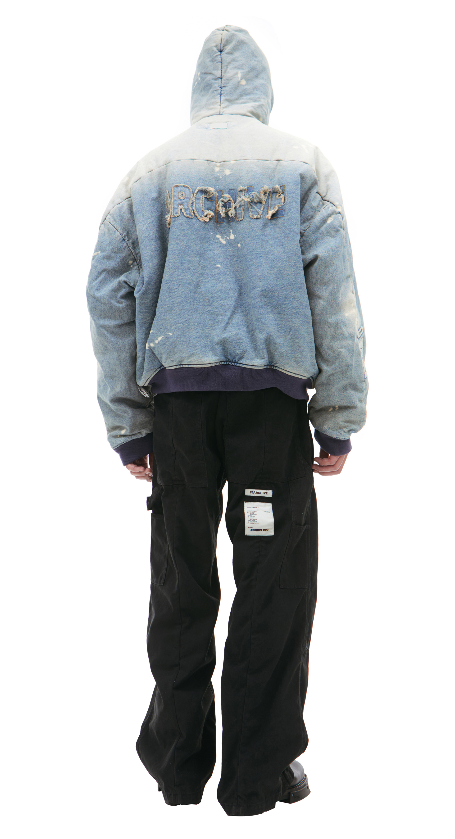 B1ARCHIVE Denim hooded jacket