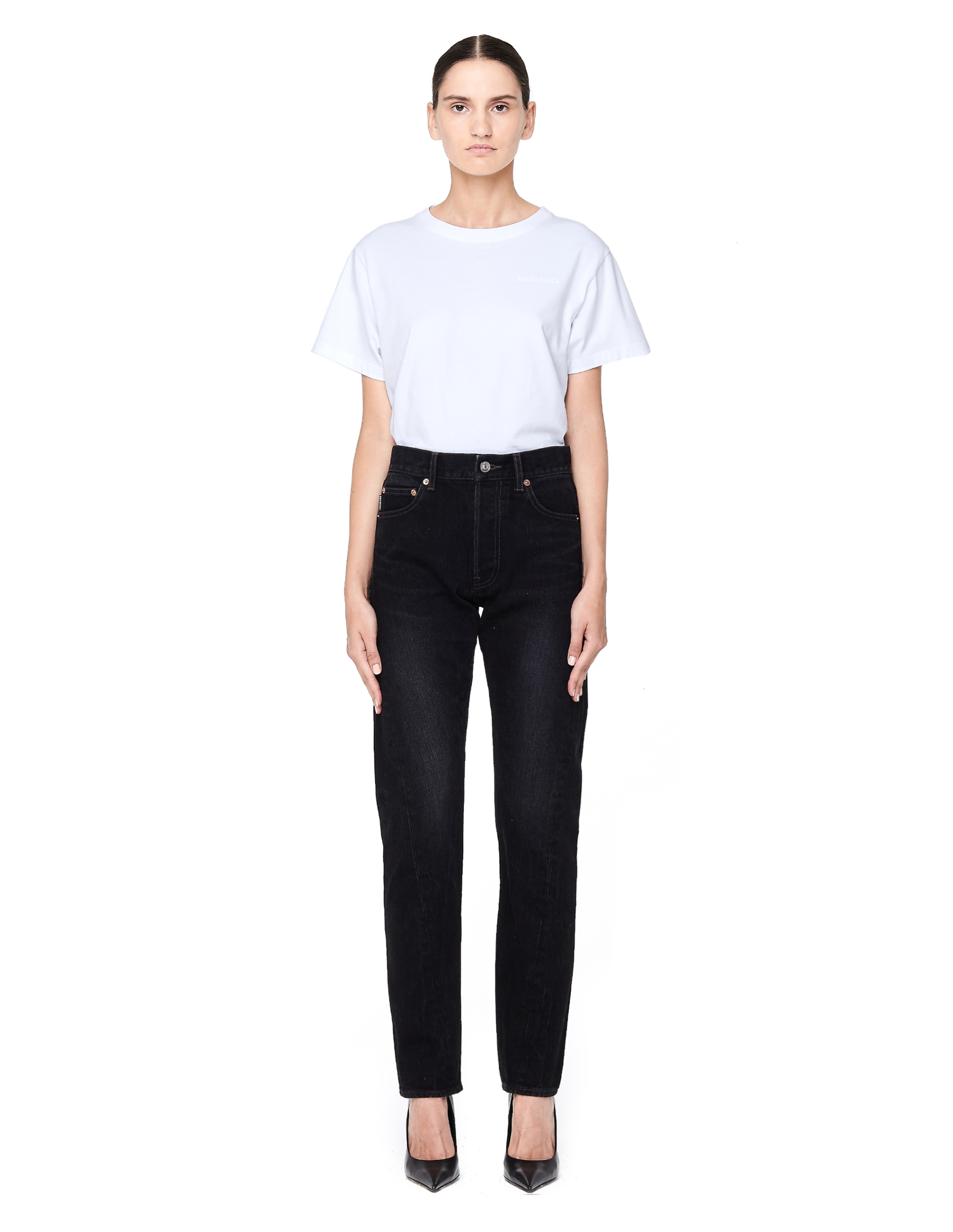 Balenciaga Black Twisted Leg Jeans