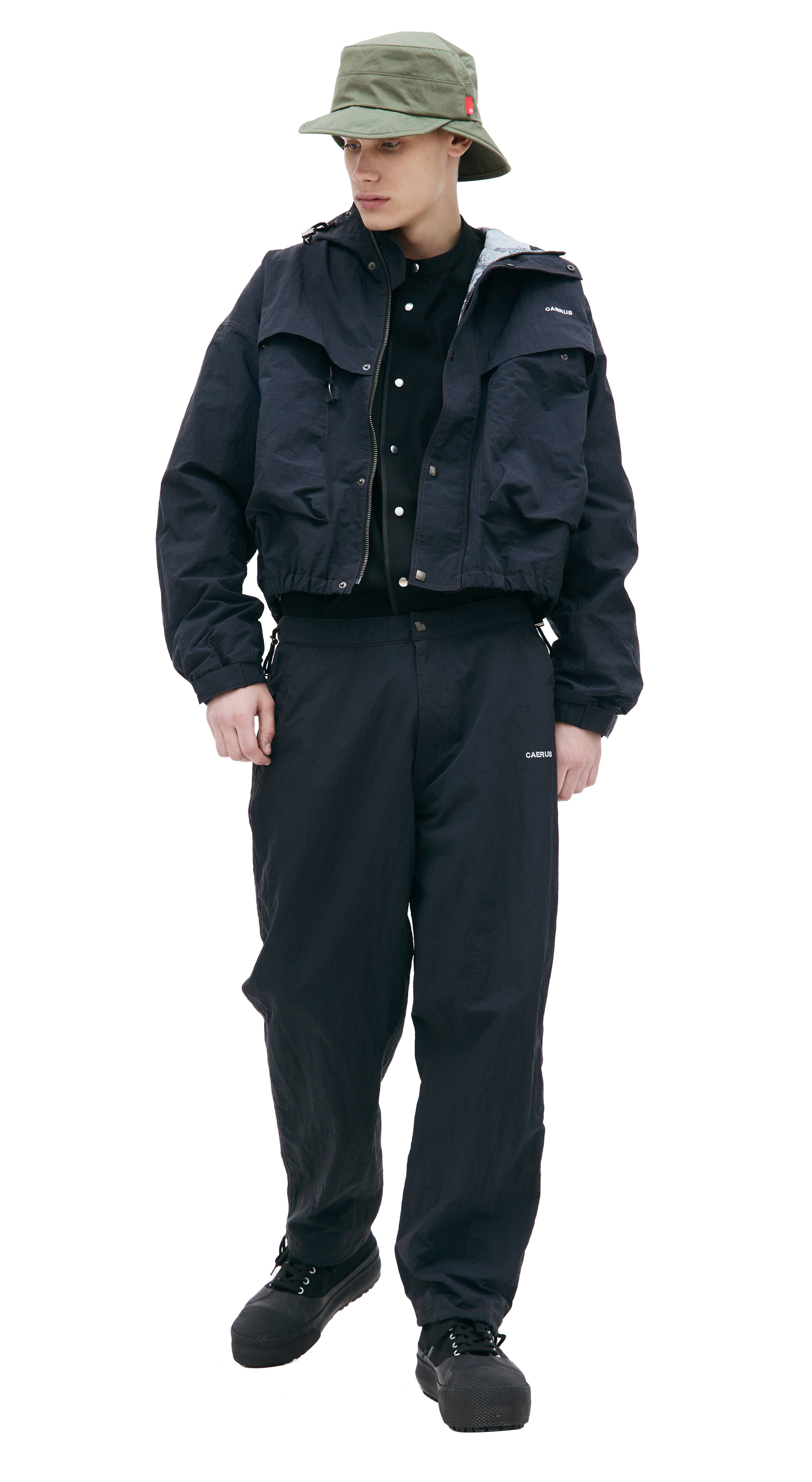 CAERUS Nylon jacket with embroidery