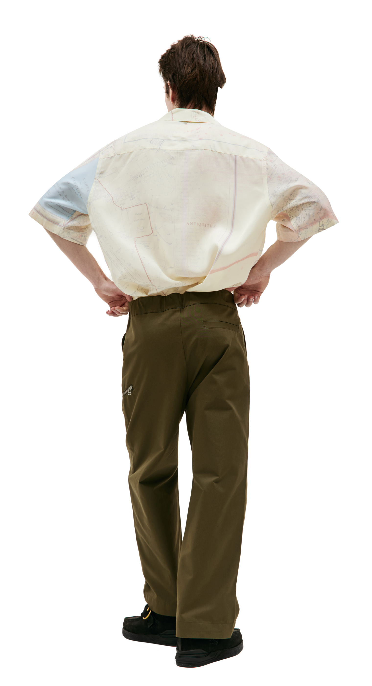 OAMC Khaki cotton trousers