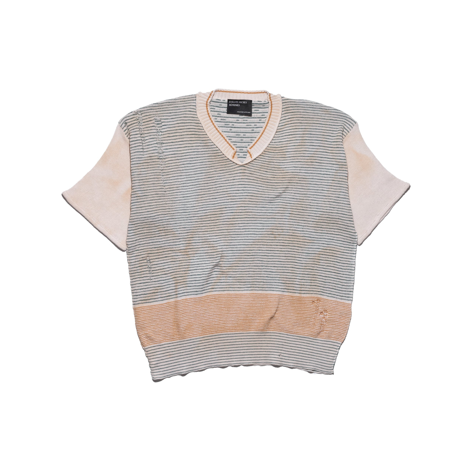 Enfants Riches Déprimés Here Comes Alice Aged V-neck Sweater