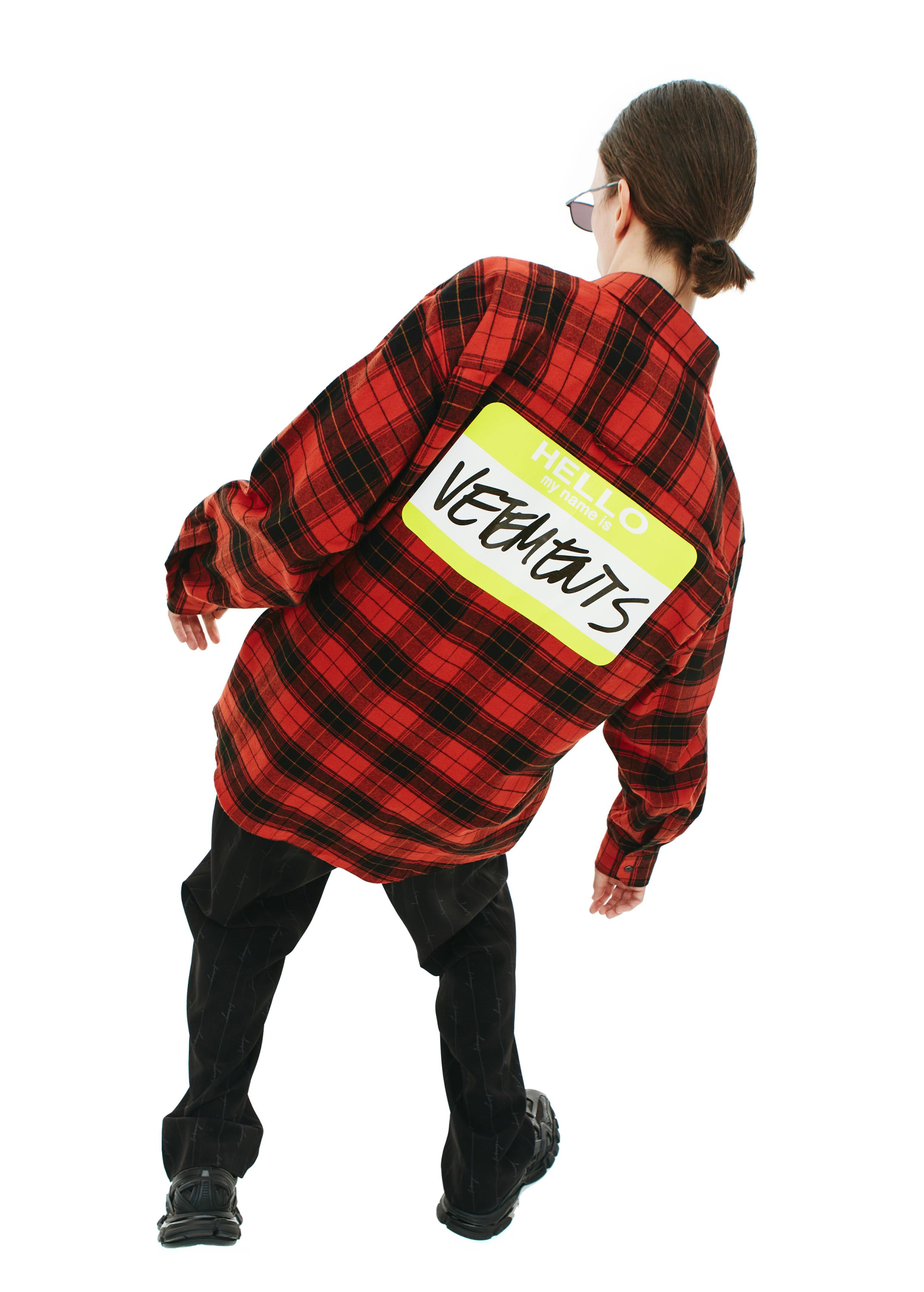 VETEMENTS Logo checked shirt