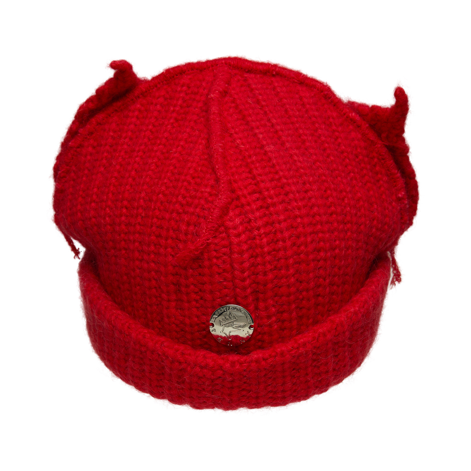 Buy CHARLES JEFFREY LOVERBOY men red wool beanie for $179 online