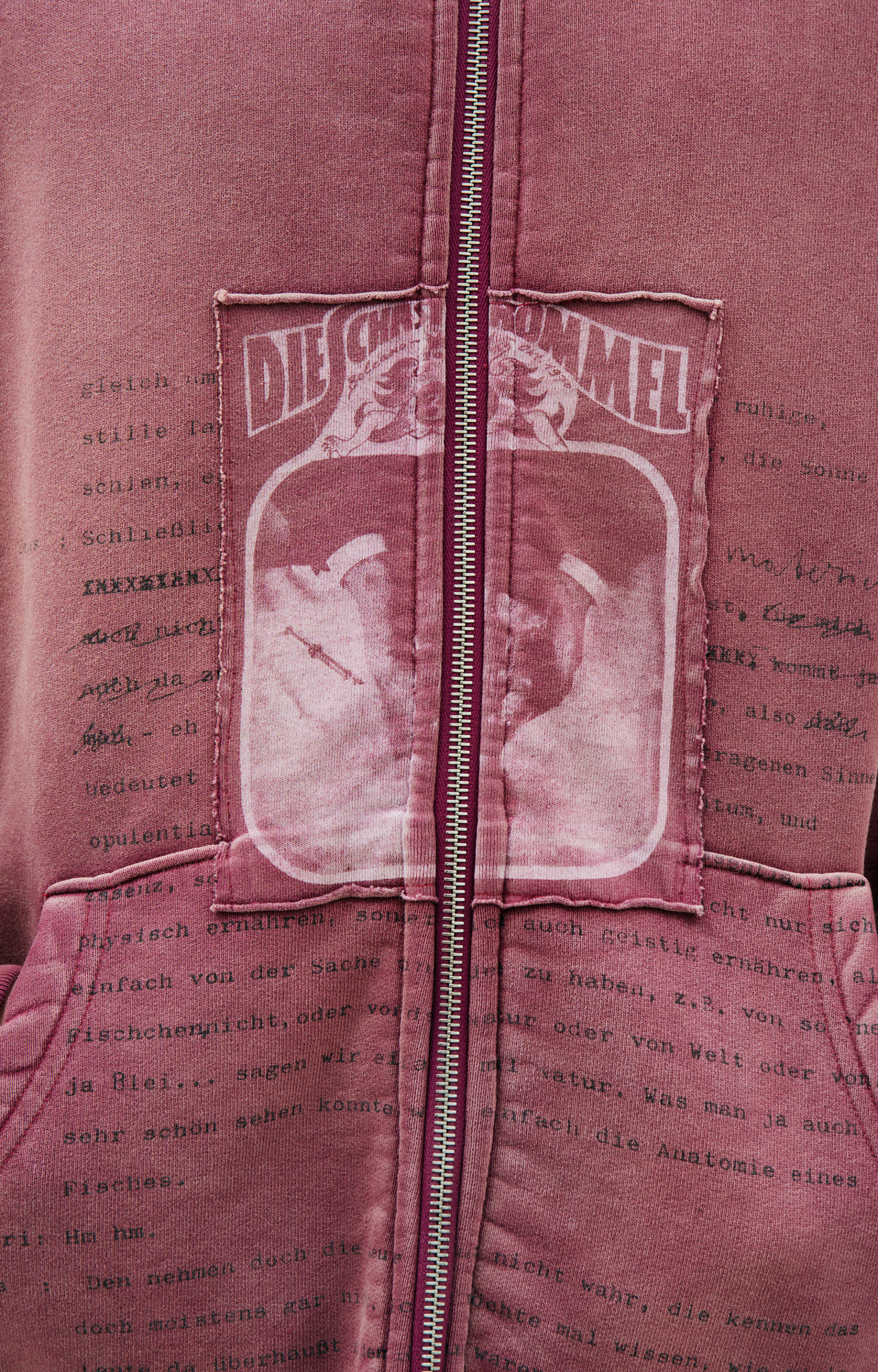Enfants Riches Déprimés Pink zip-up hoodie