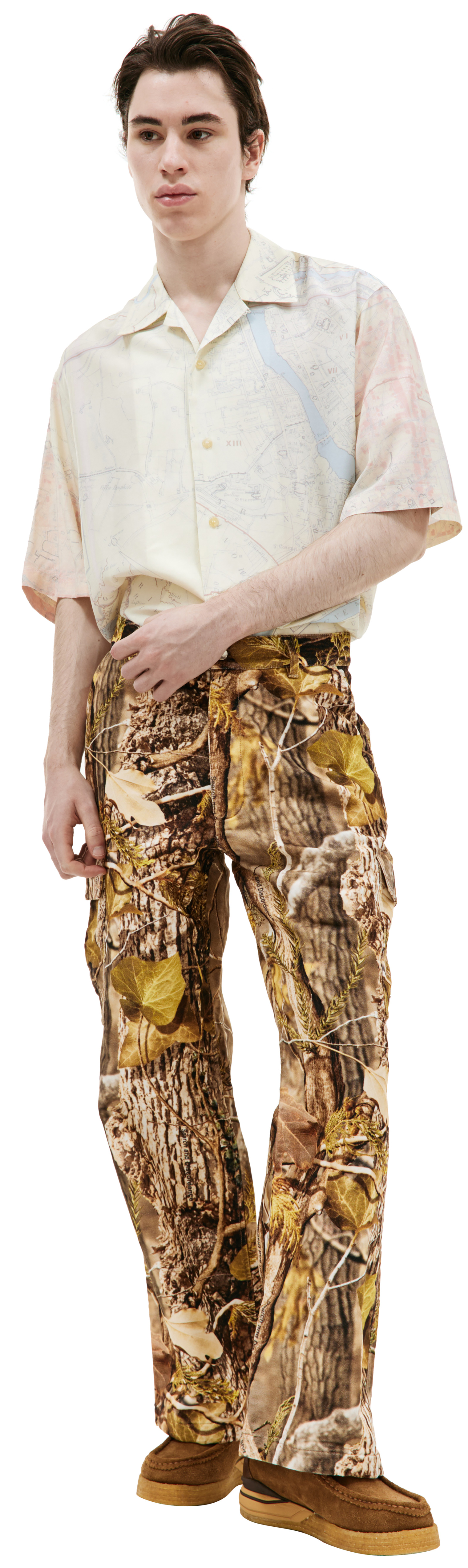 Children of the discordance Tree printed cargo trousers