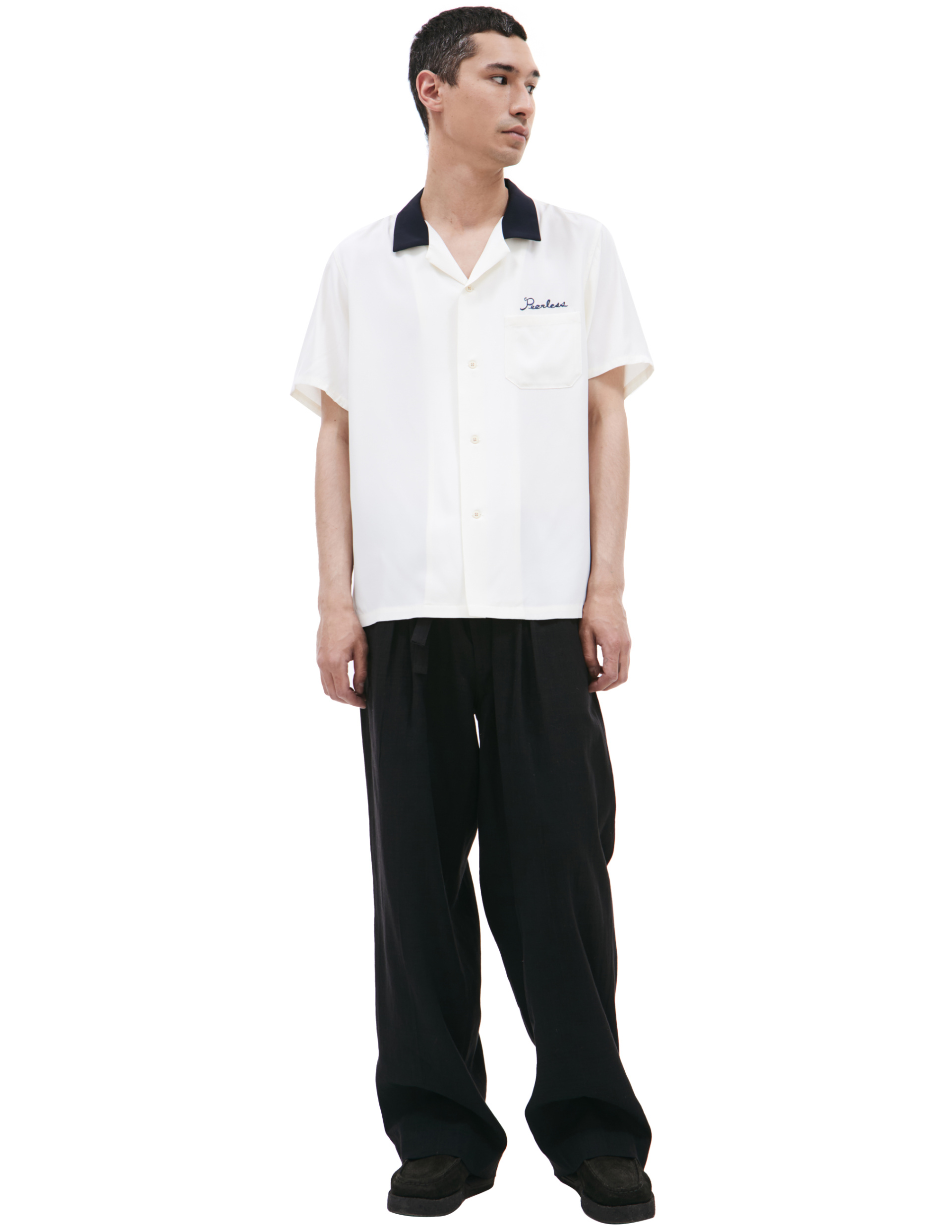 visvim Embroidered silk shirt