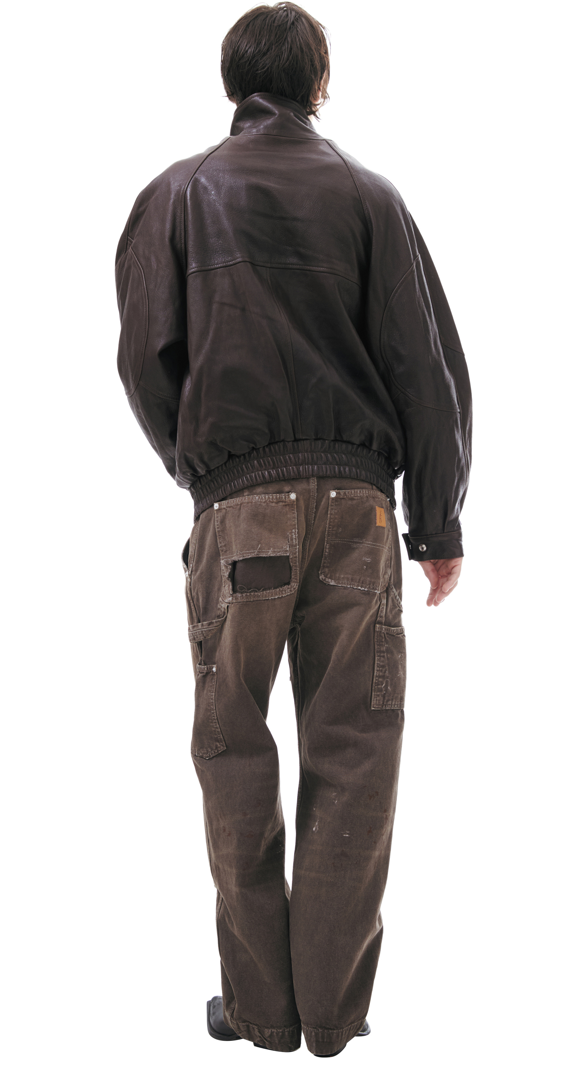 Enfants Riches Déprimés Leather jacket with a zipper
