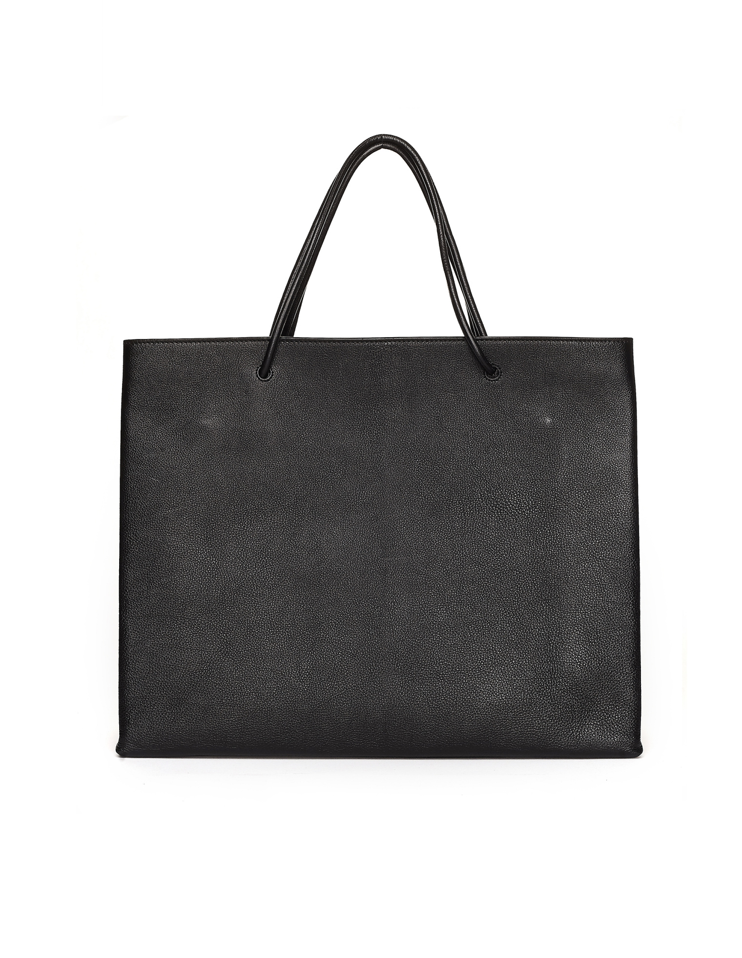 Balenciaga Black Logo Shopping Tote