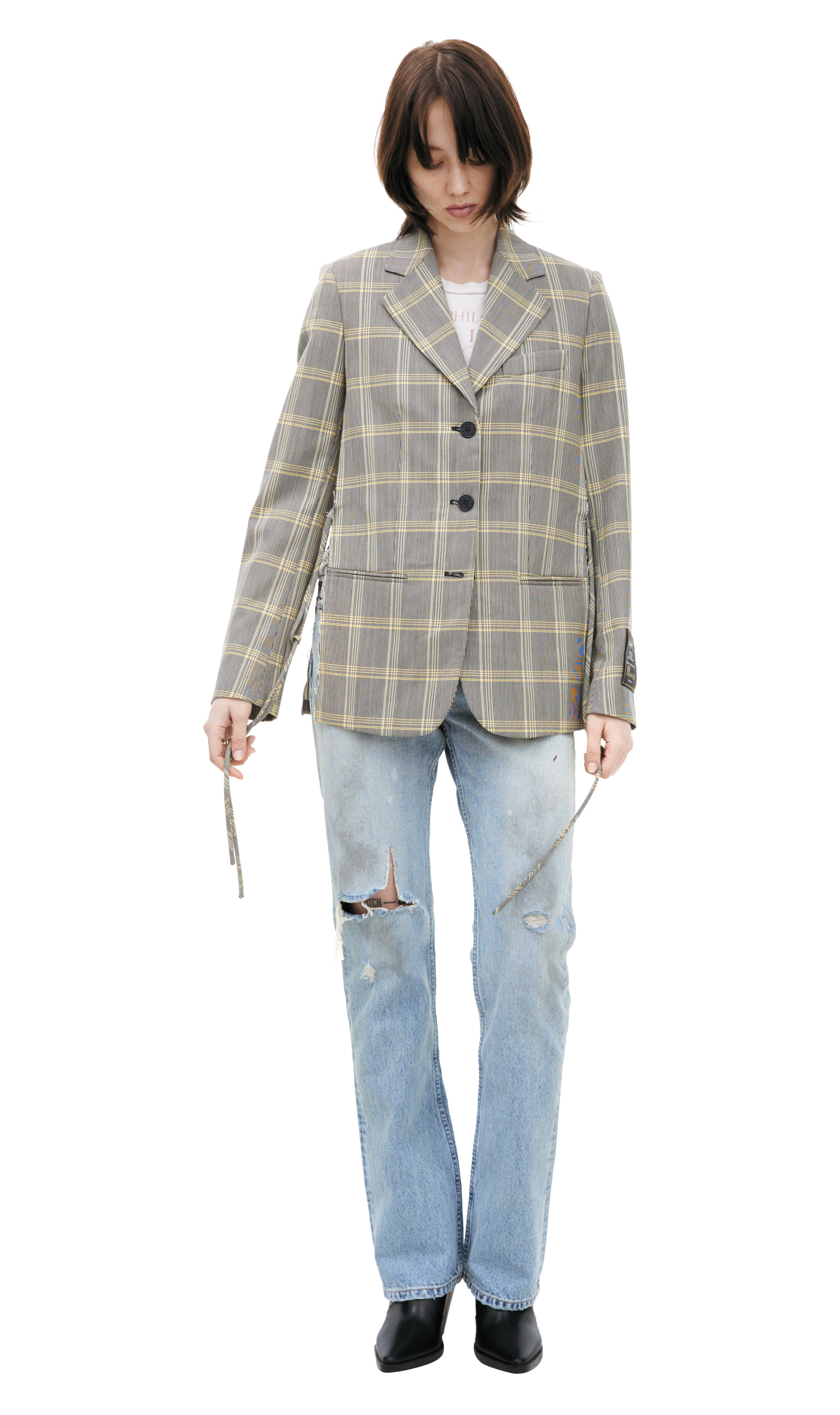 Marni Wool plaid blazer