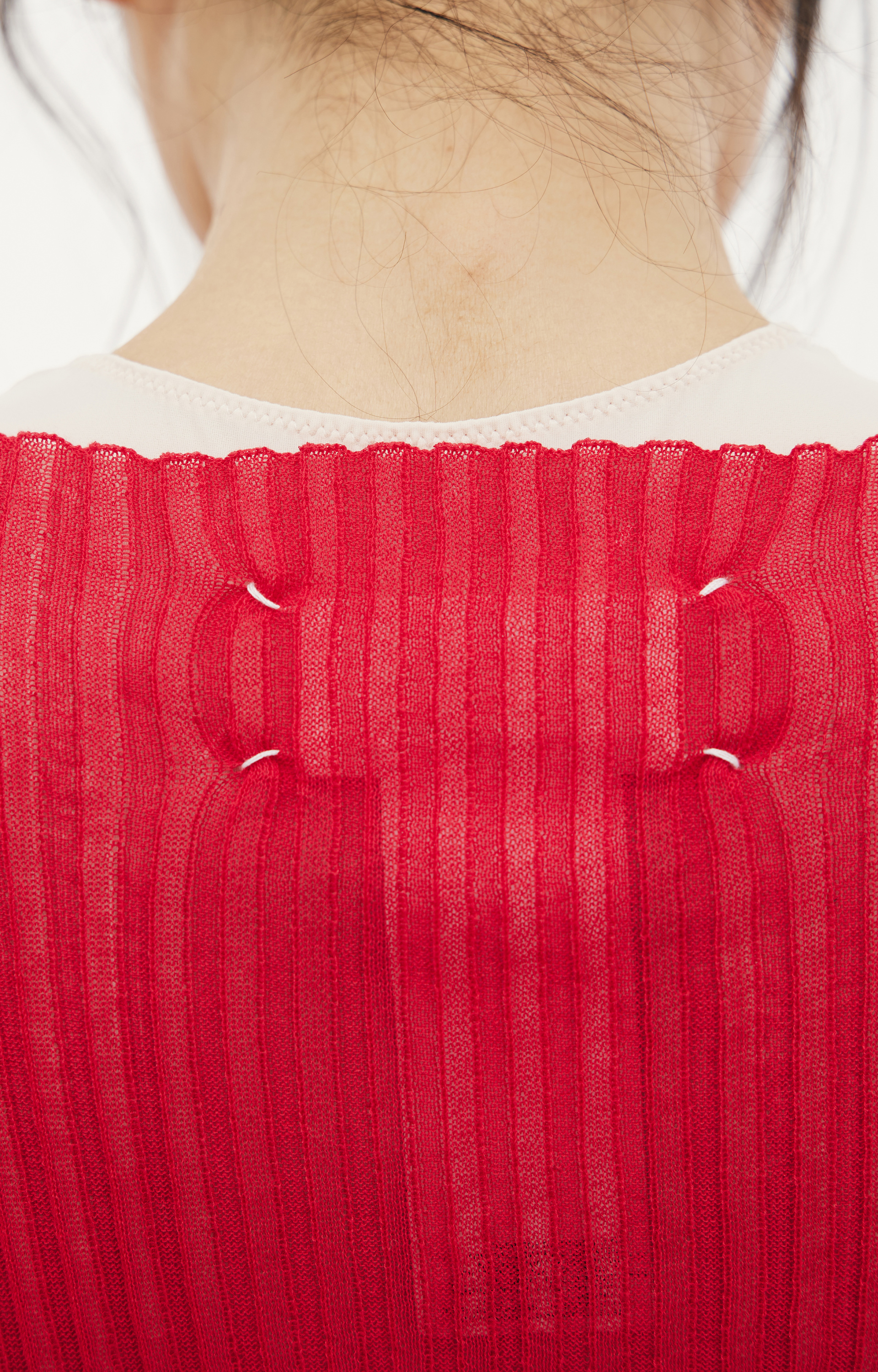 Maison Margiela Red asymmetric top