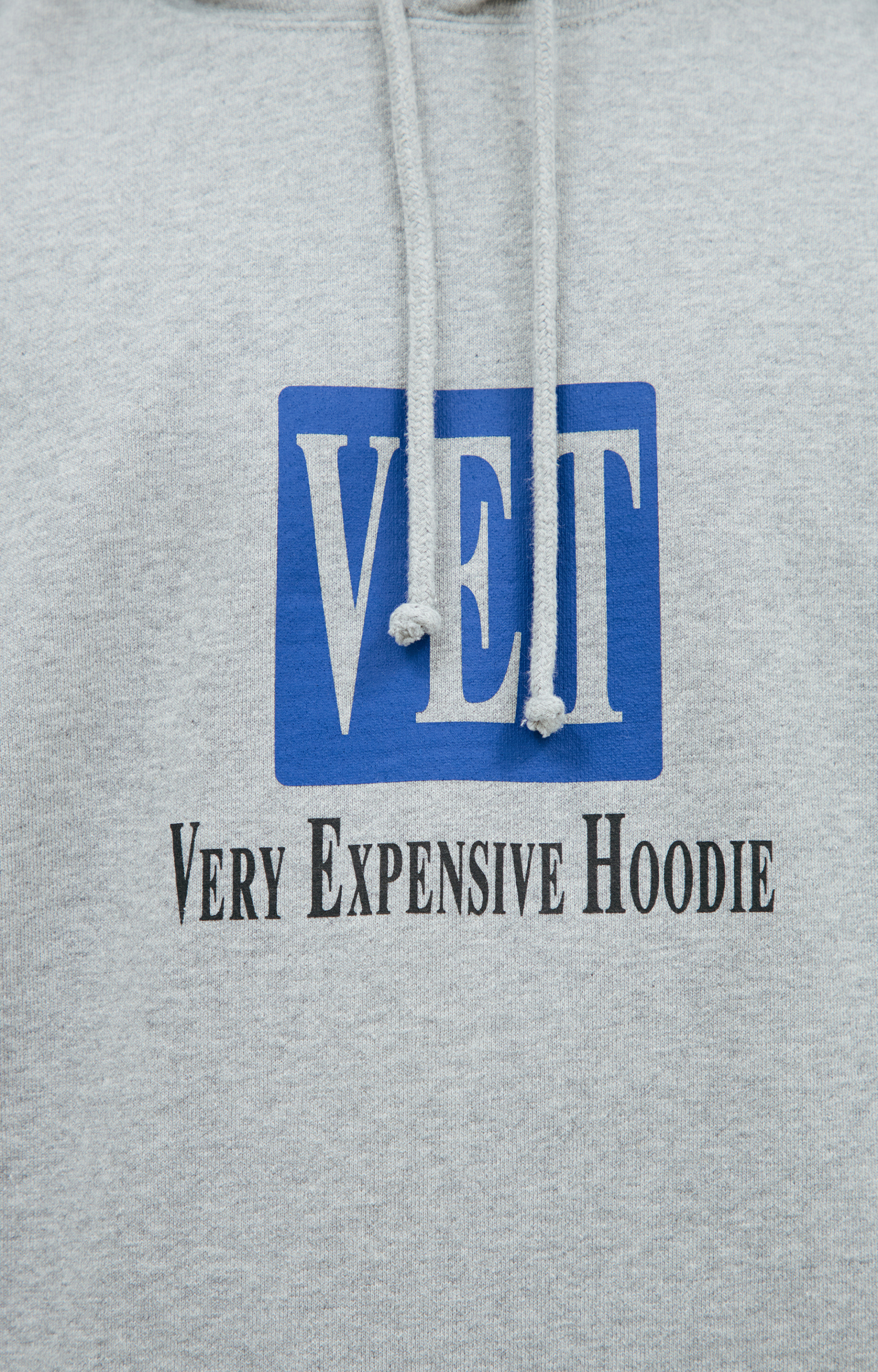 VETEMENTS Grey print hoodie
