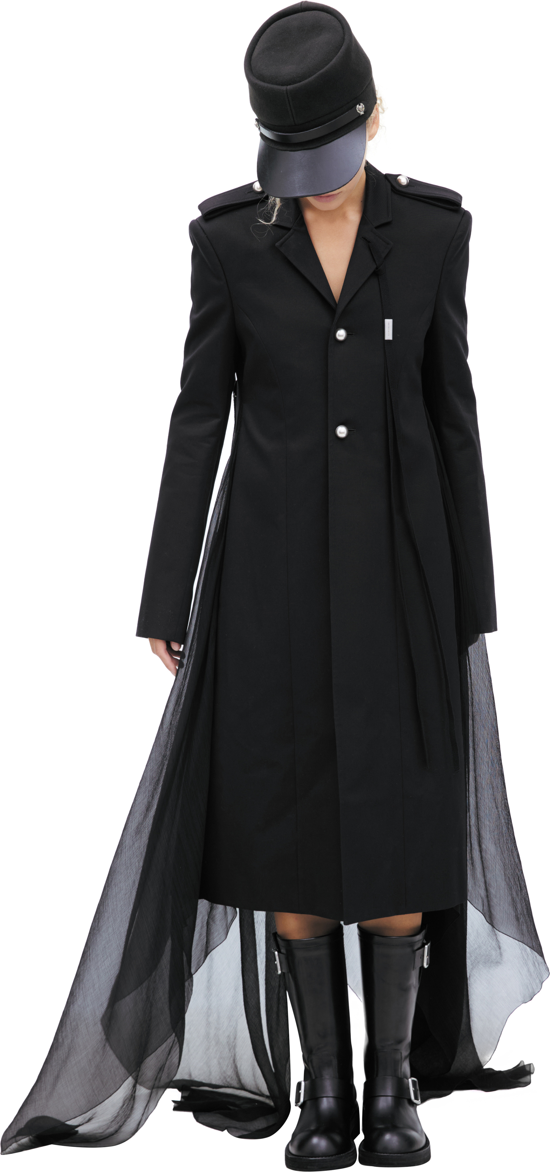 Ann Demeulemeester Asymmetrical coat