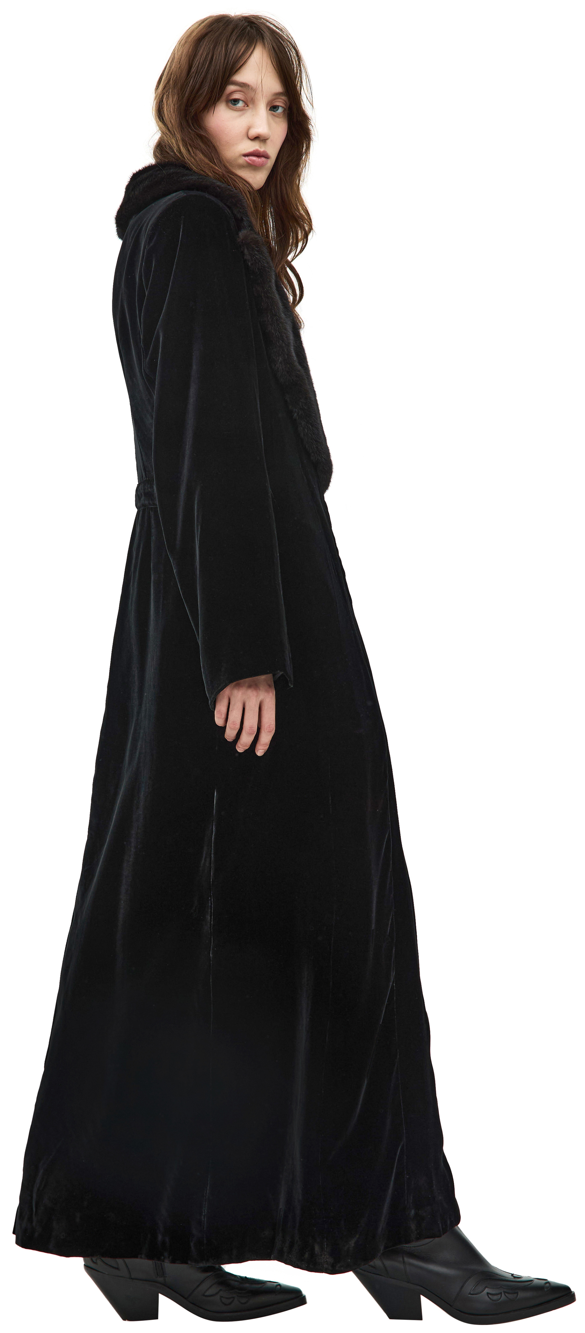 Enfants Riches Déprimés Coat with mink collar