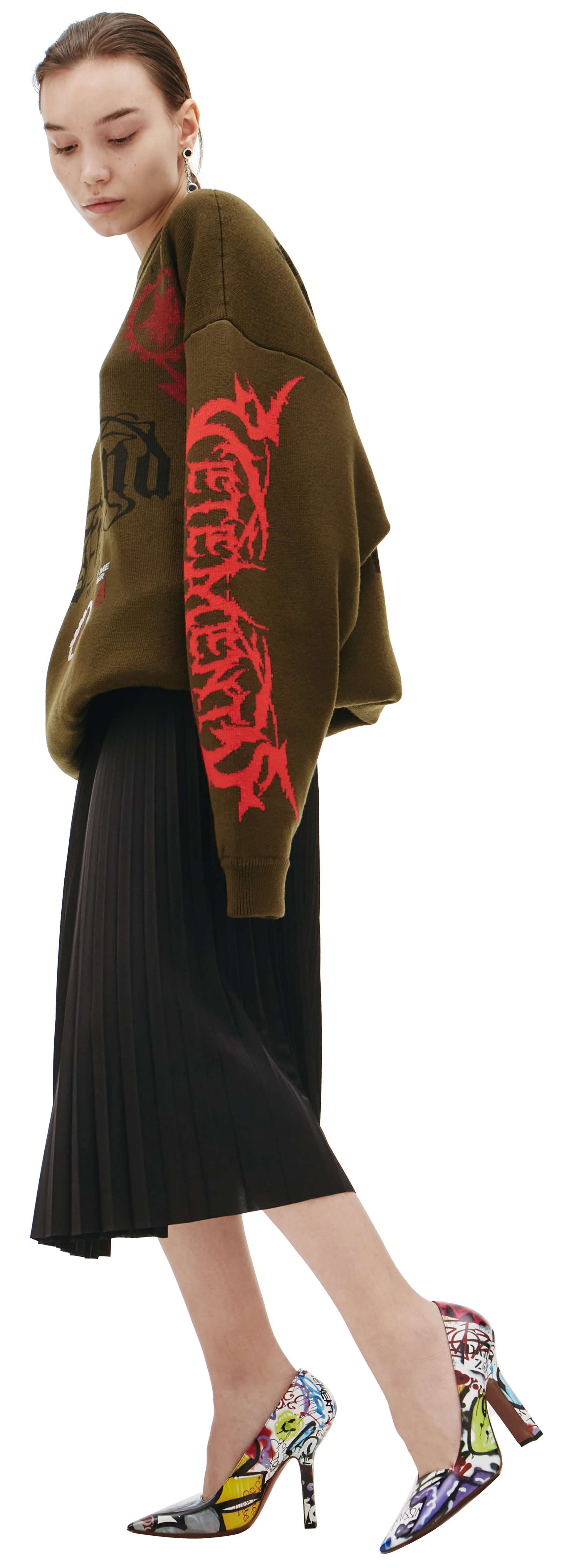 VETEMENTS Maybe metall Wool sweater