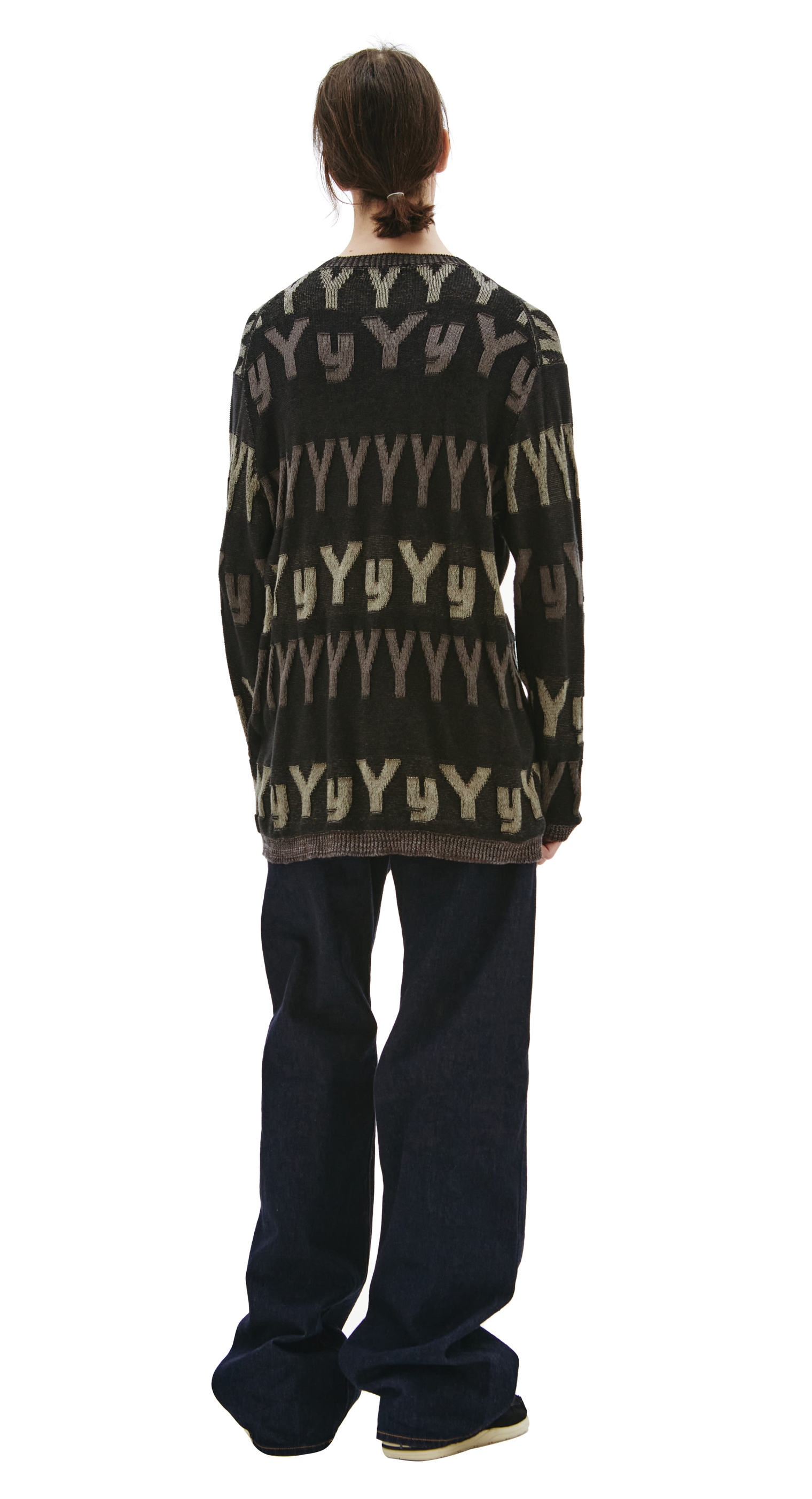 Yohji Yamamoto All over logo knit sweater