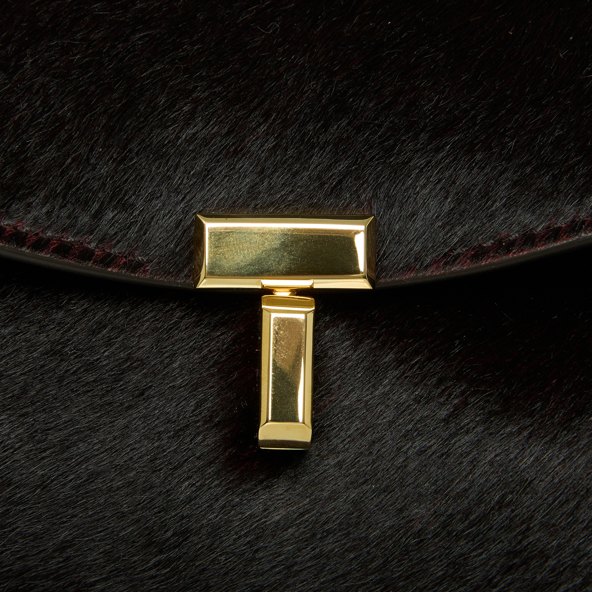 TOTEME TOTEME burgundy t-lock top handle bag