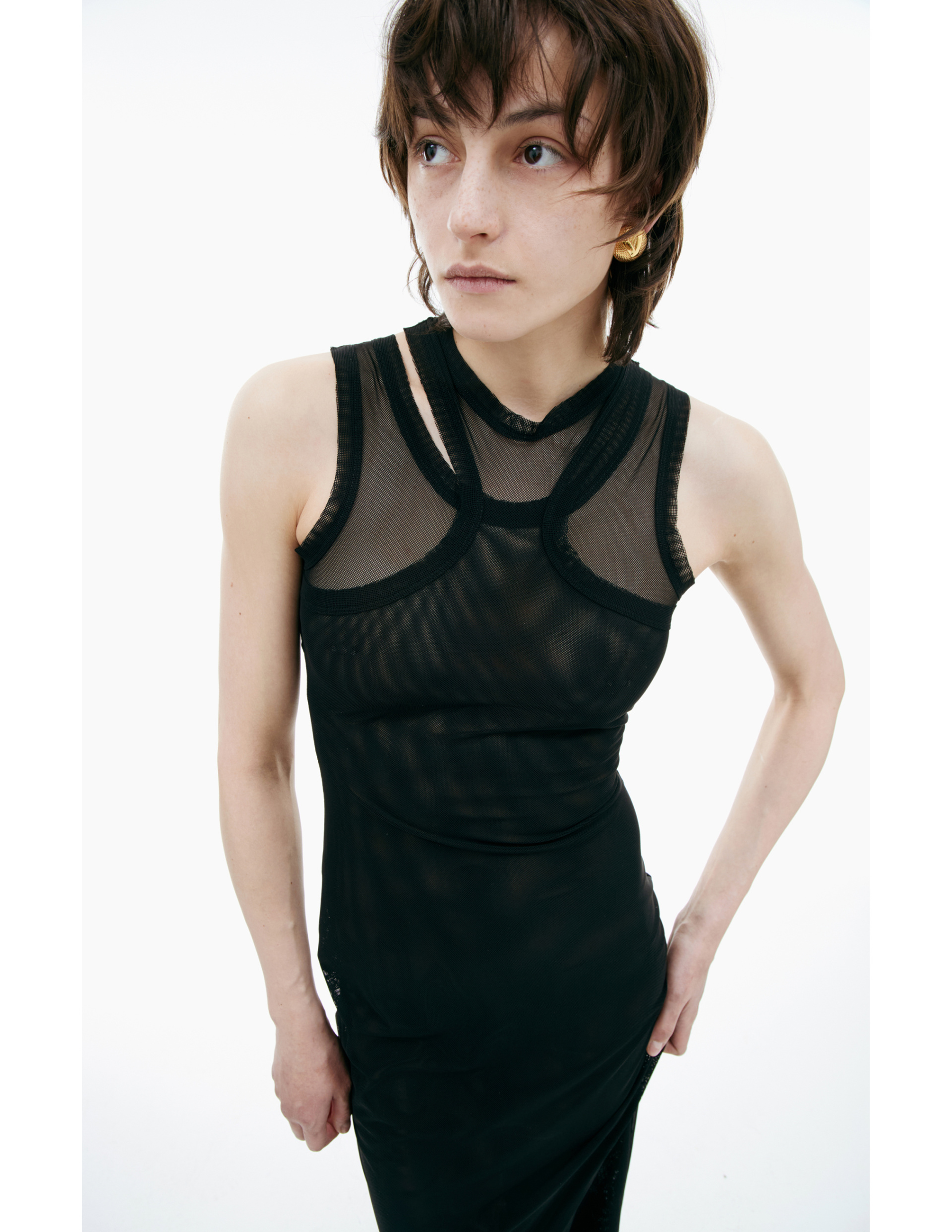 VETEMENTS Semi-transparent maxi dress