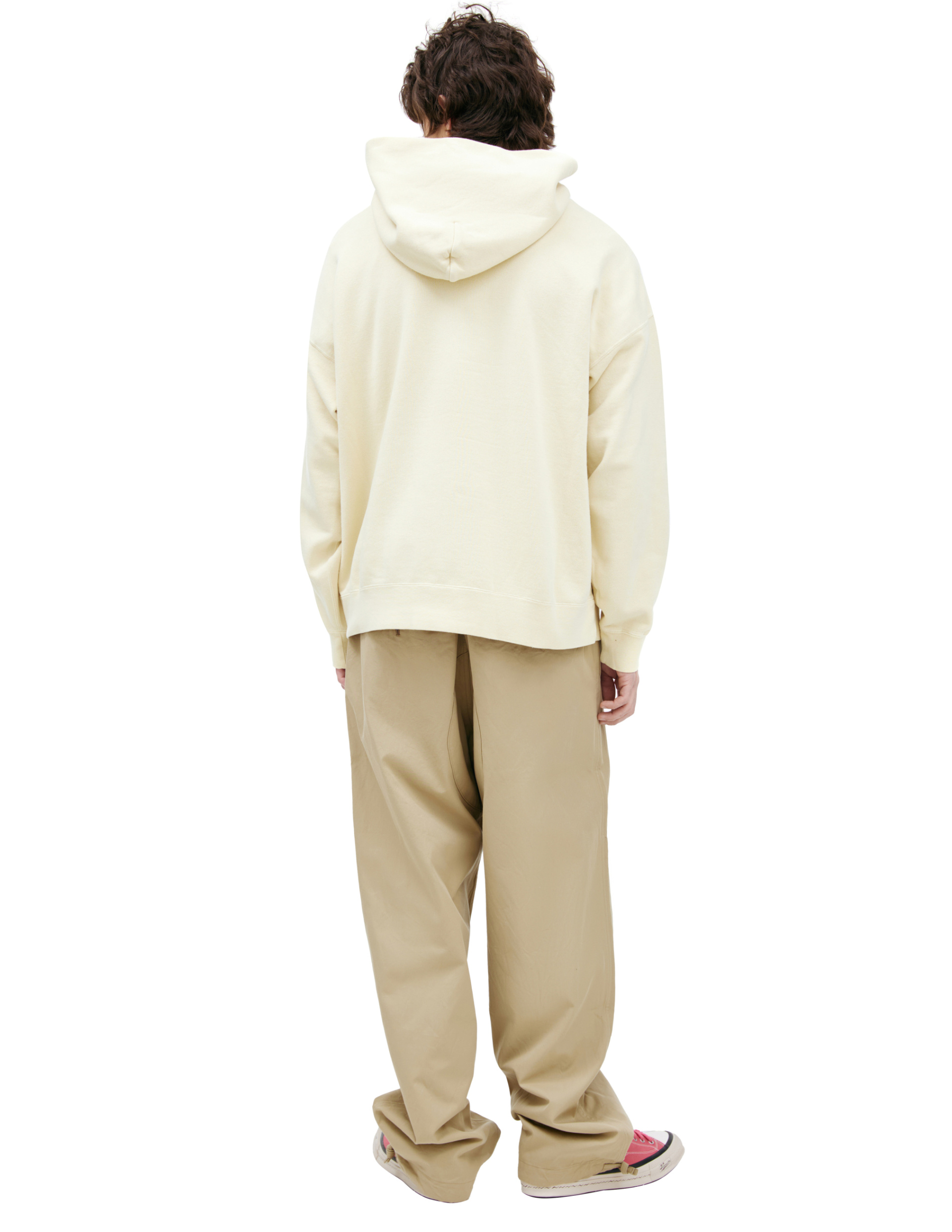 visvim Худи-0125105010023/YELLOW худи, кенгуру. базовое, оверсайз,выстиранное желтое