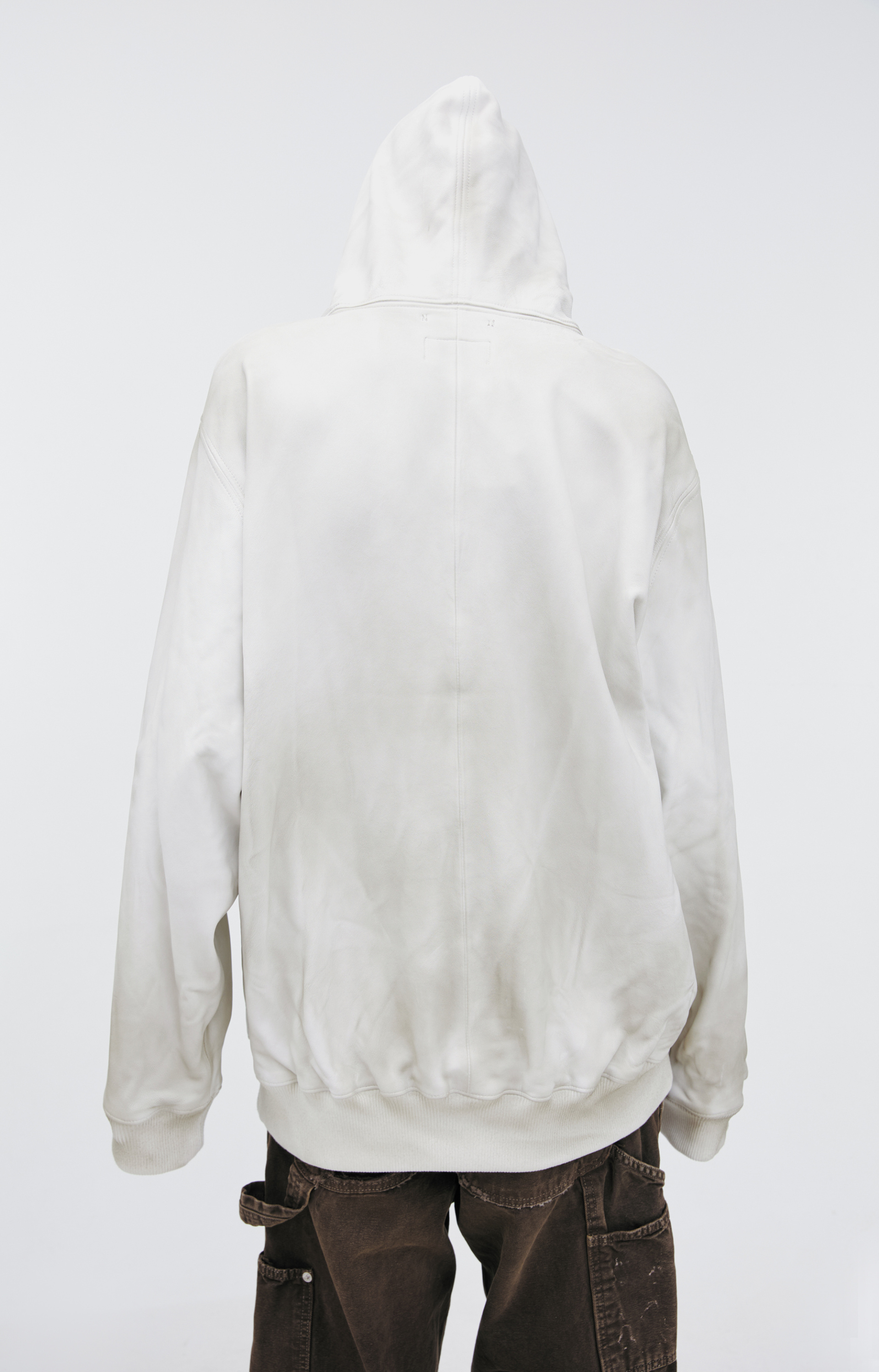 Doublet Leather Hooded Jacket
