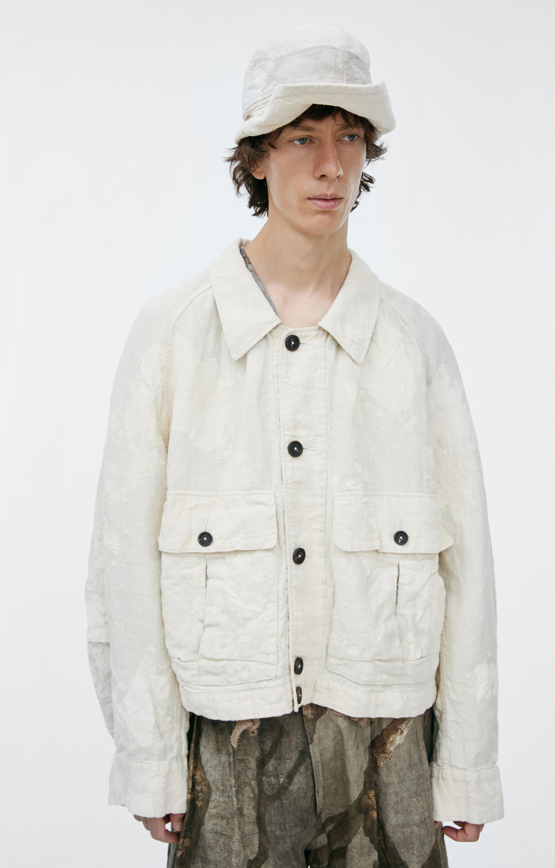 Ziggy Chen Cropped Worker Jacket