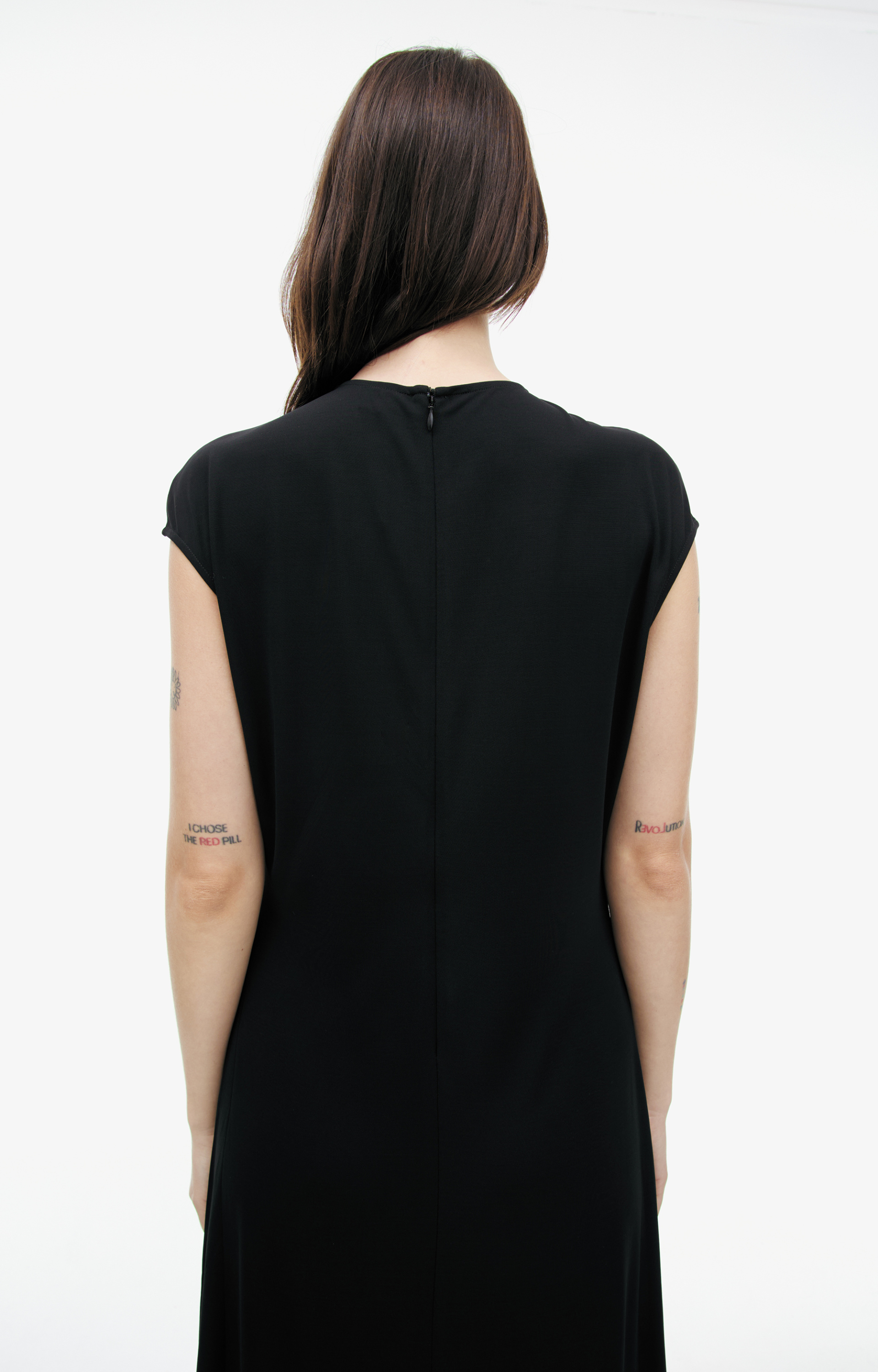 TOTEME Black midi dress