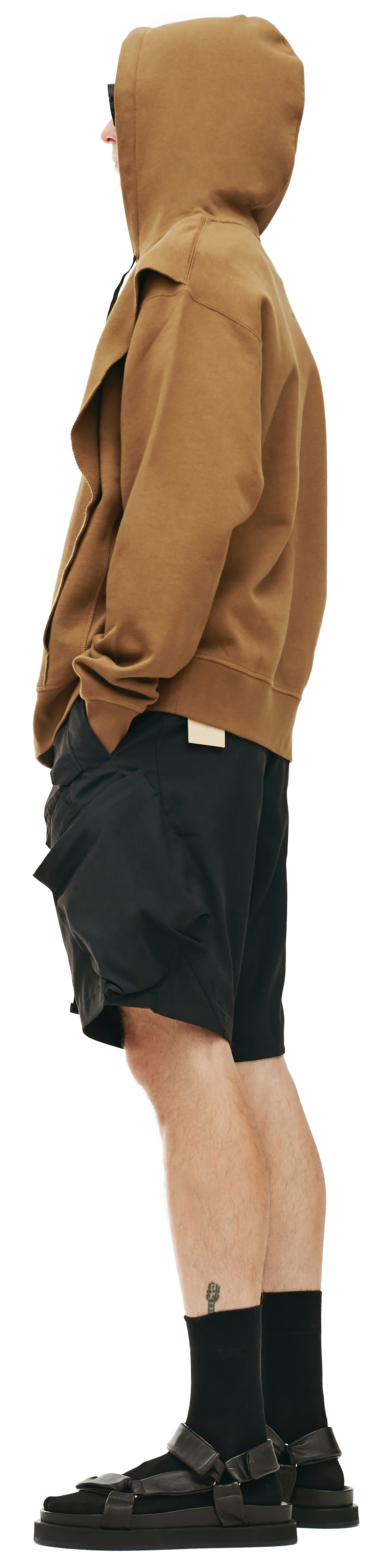 Acronym S26-PR Cotton Hoodie in coyote