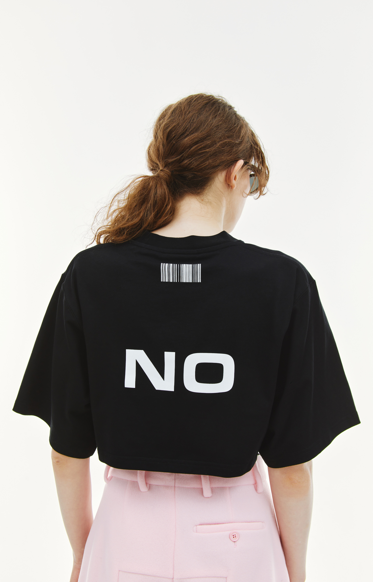 VTMNTS Cropped Yes/No T-Shirt