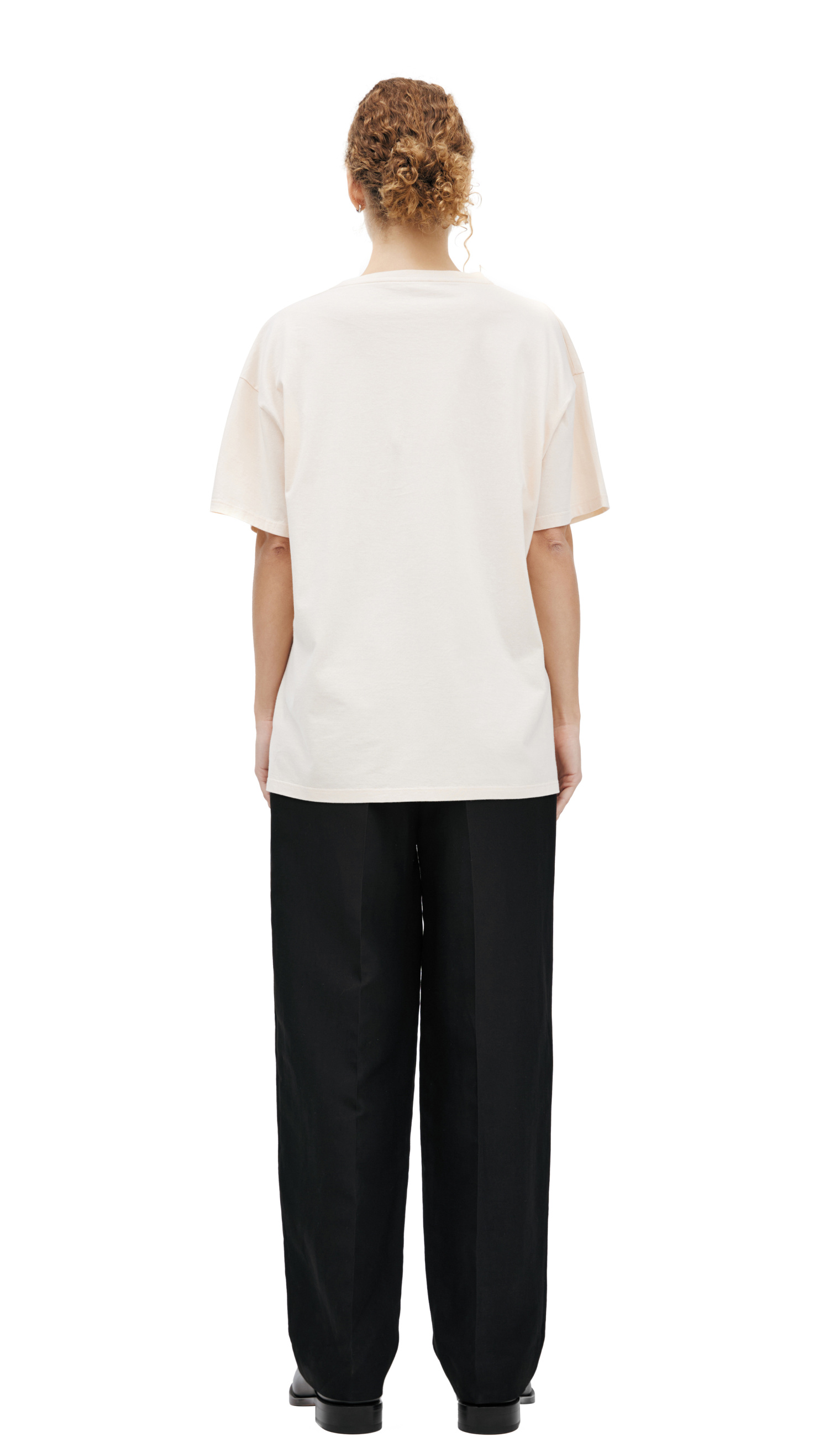 The Row Beige cotton T-shirt