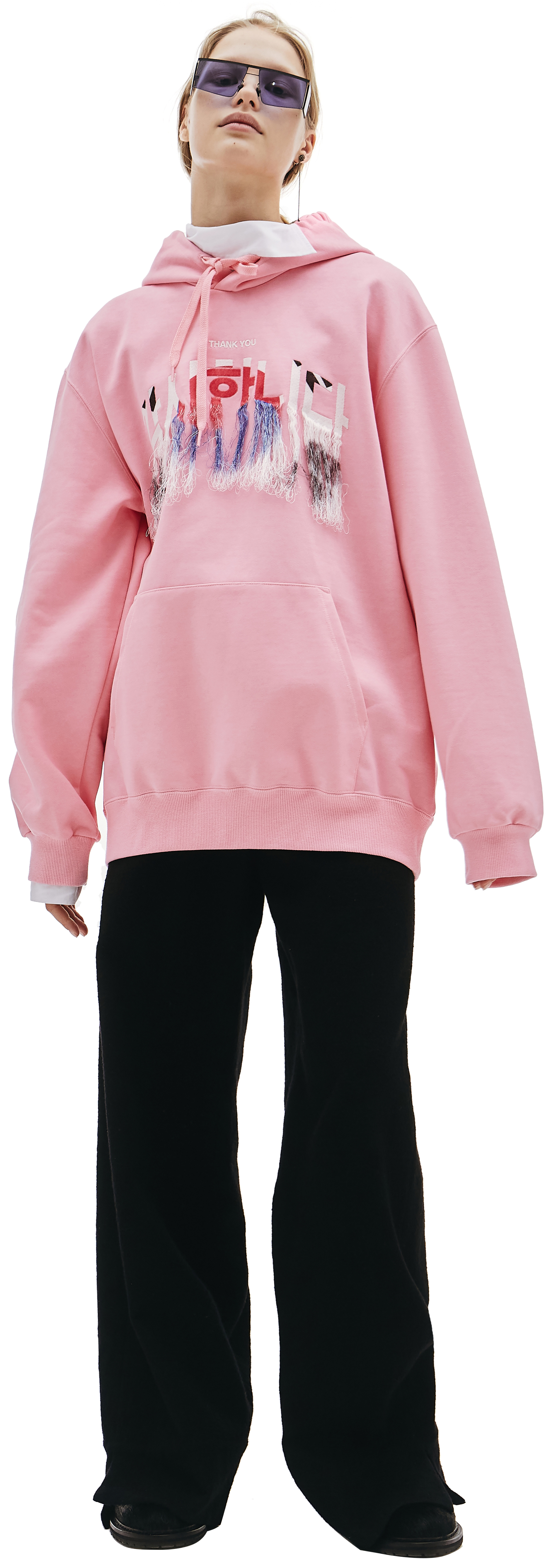 Doublet Pink Cotton Hoodie
