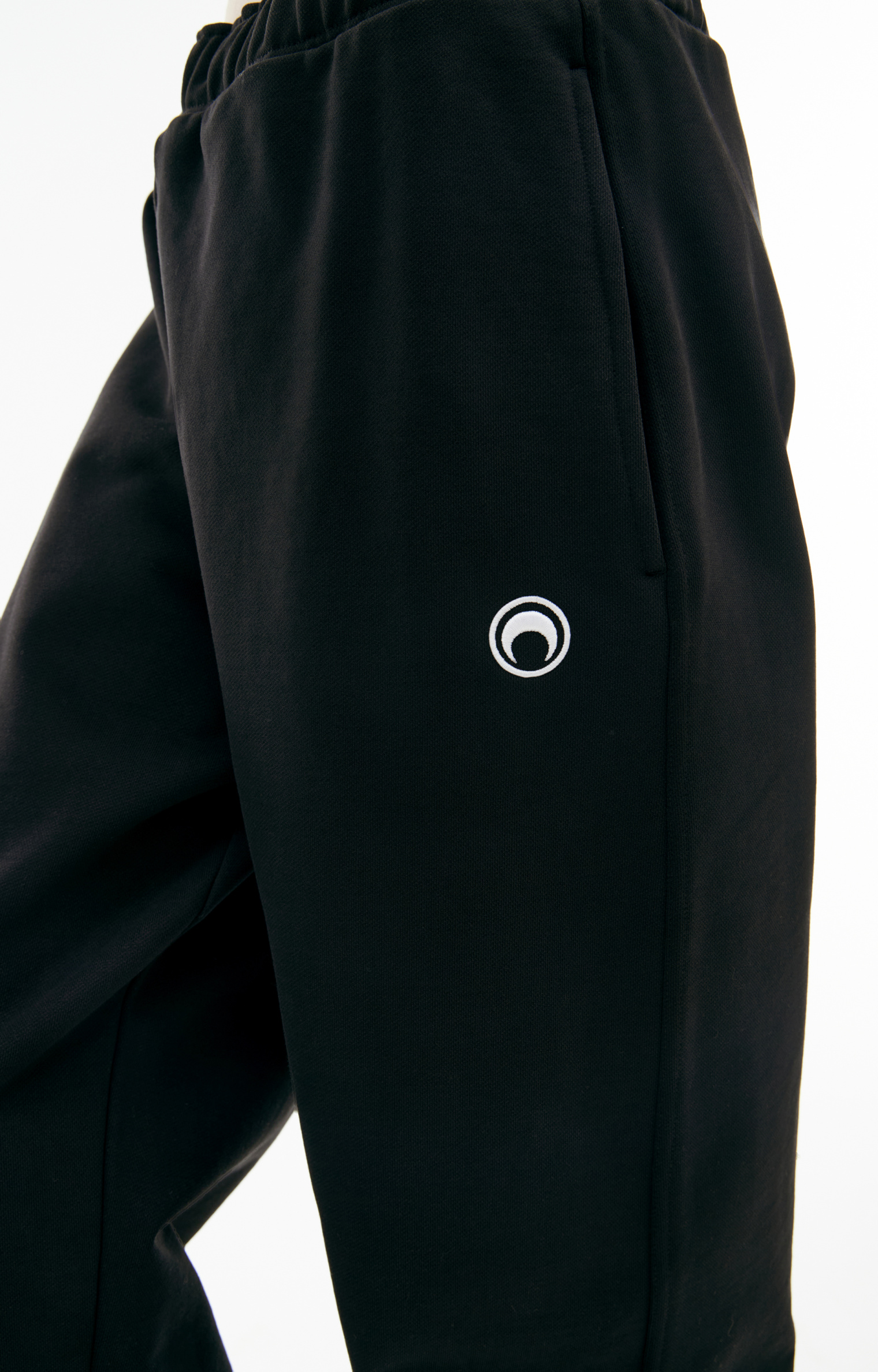 MARINE SERRE Embroidered logo sweatpants