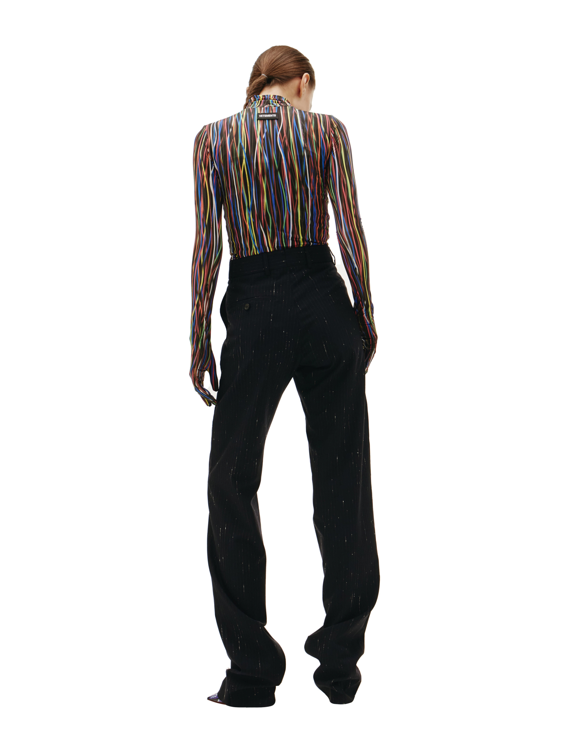 VETEMENTS Нigh-waisted striped pants