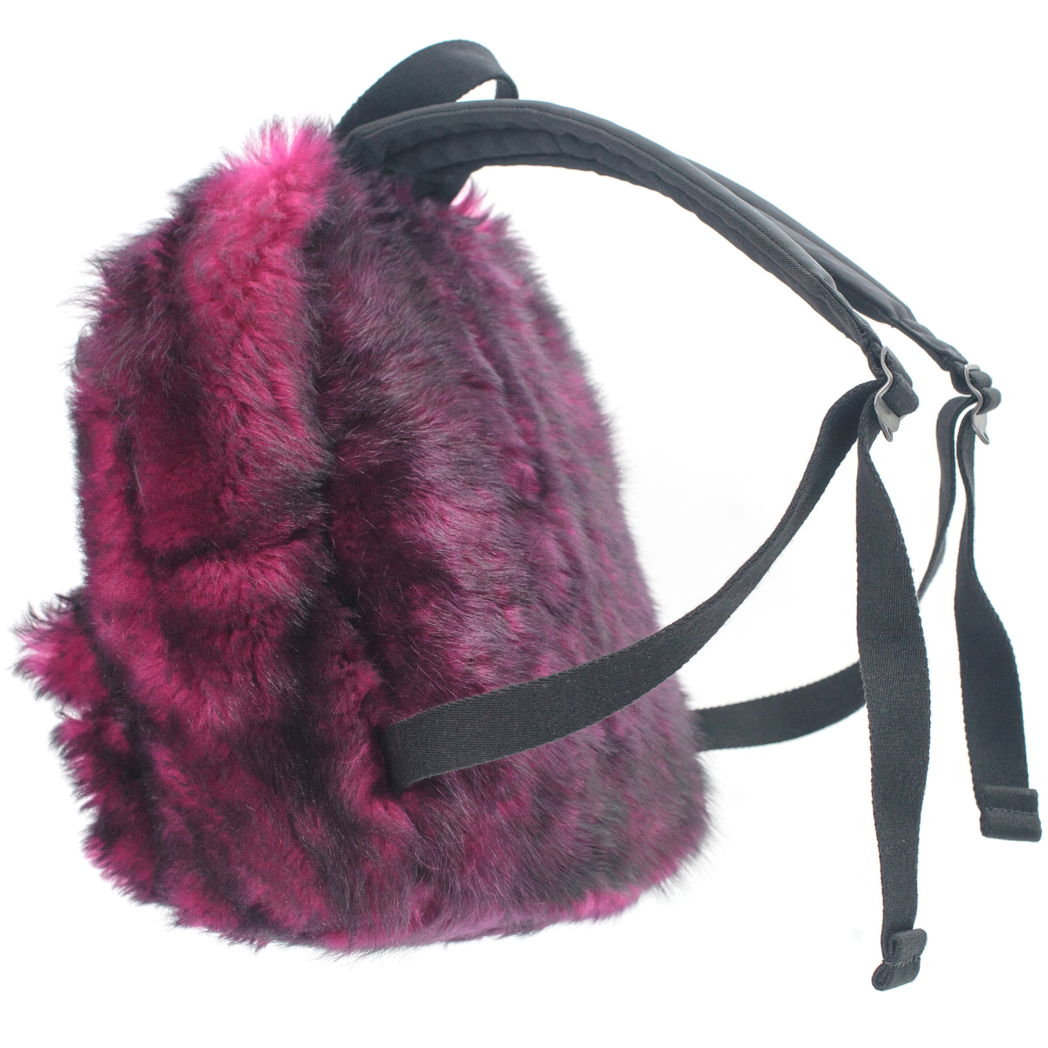 VETEMENTS Pink Shearling Backpack