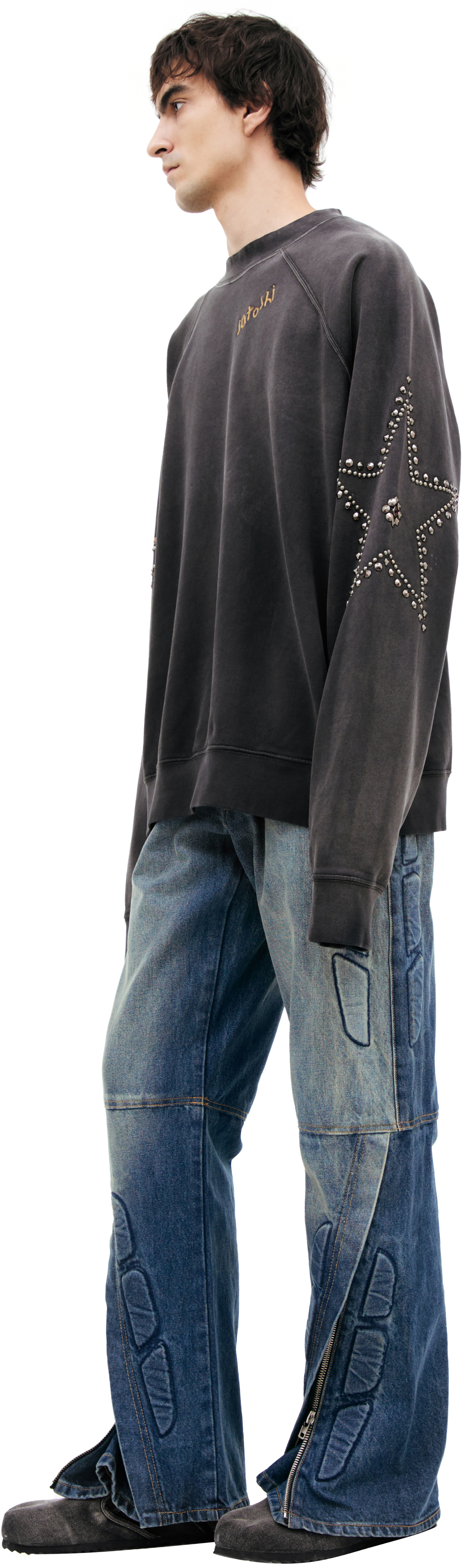 Satoshi Nakamoto Sweatshirt with studded stars