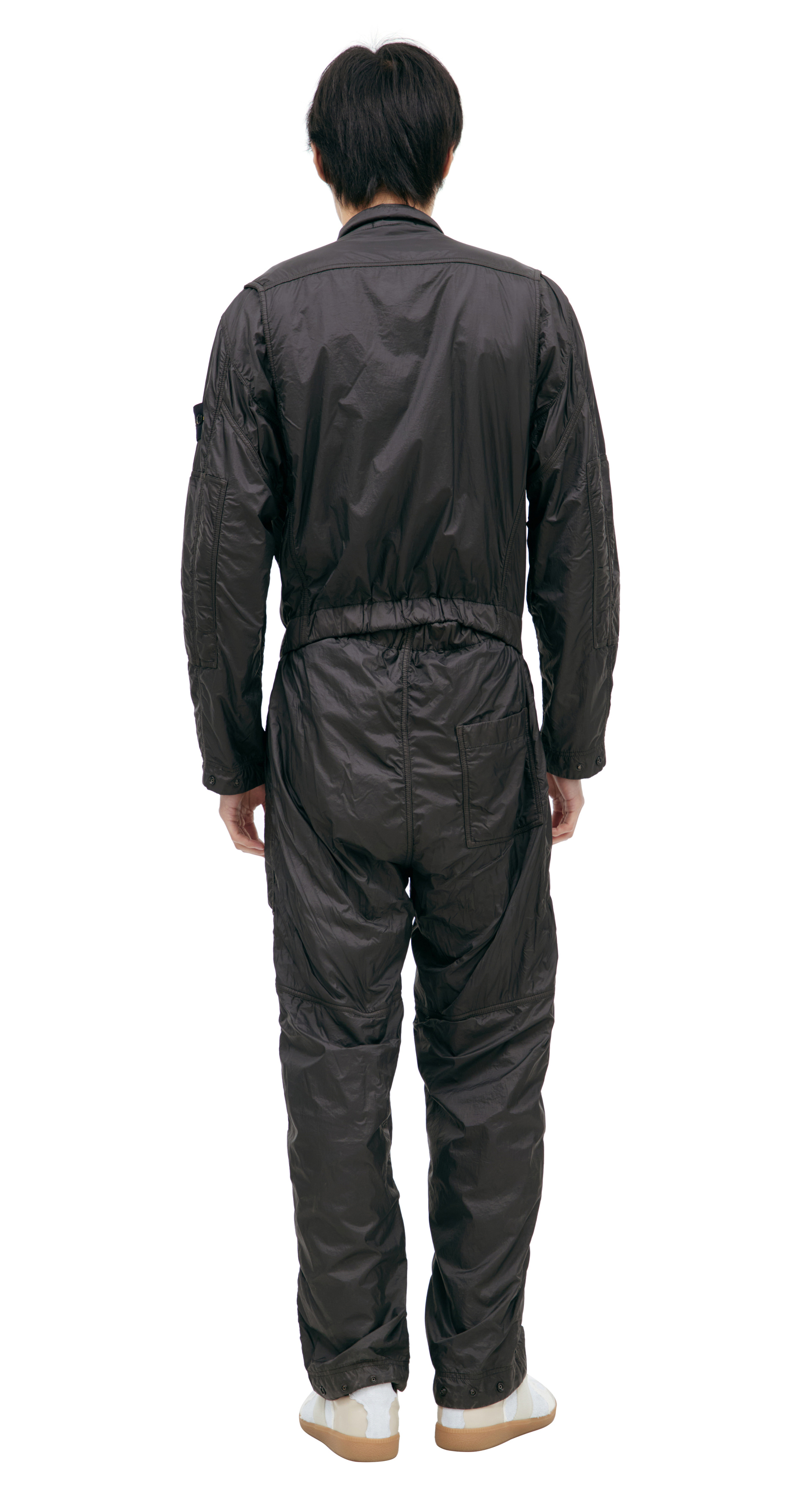Stone Island Jumpsuit with a patch on the sleeve