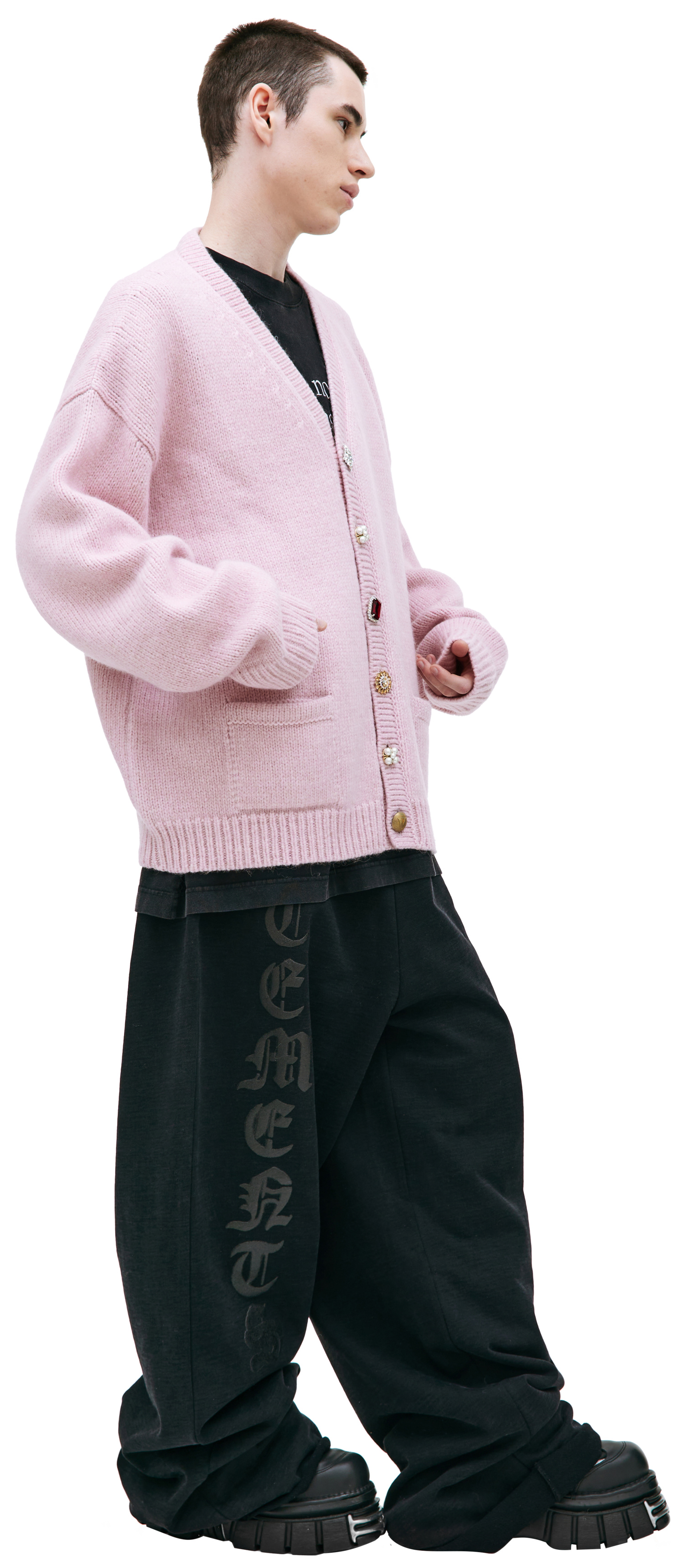 VETEMENTS Decorative button cardigan
