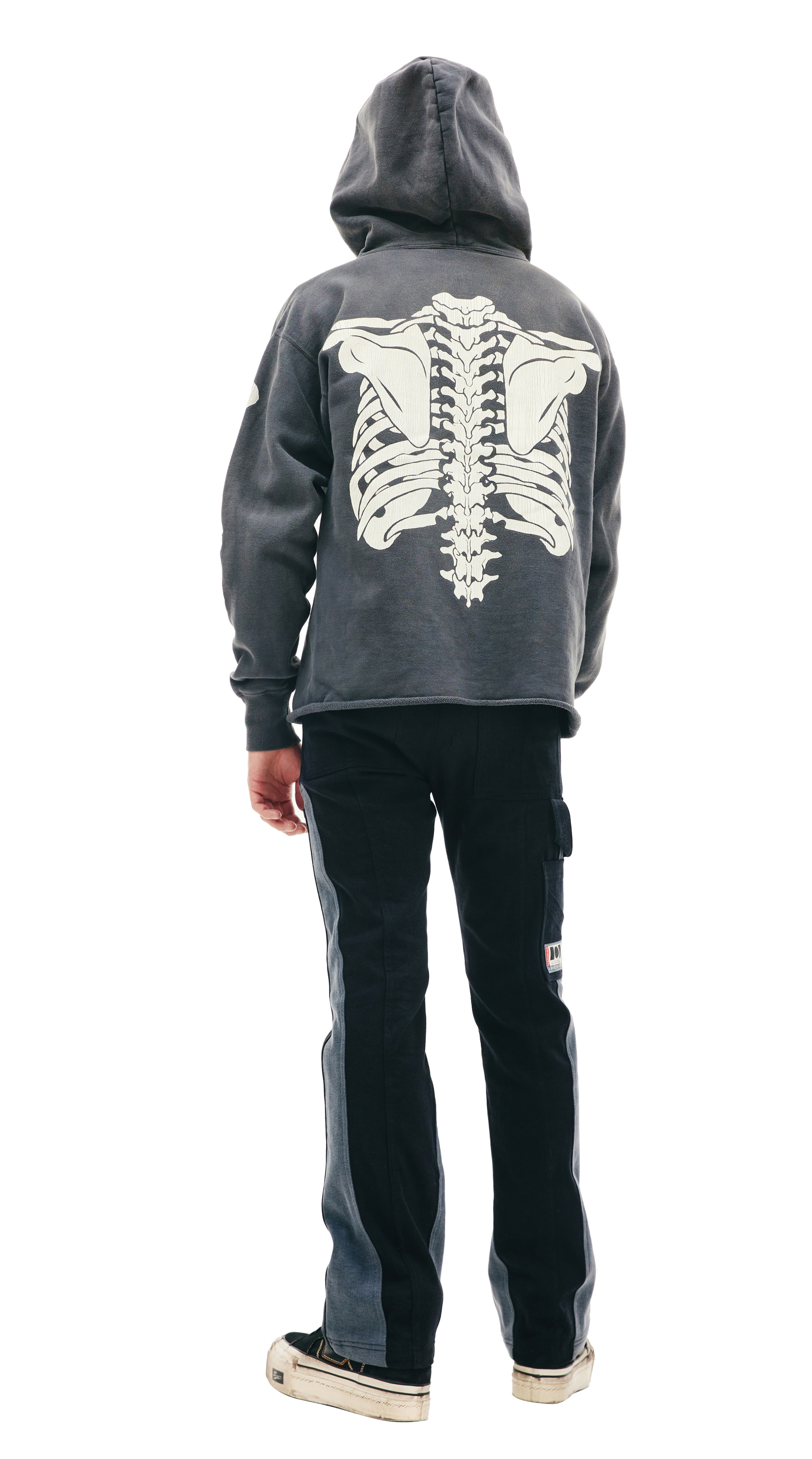 Saint Michael Bone printed hoodie