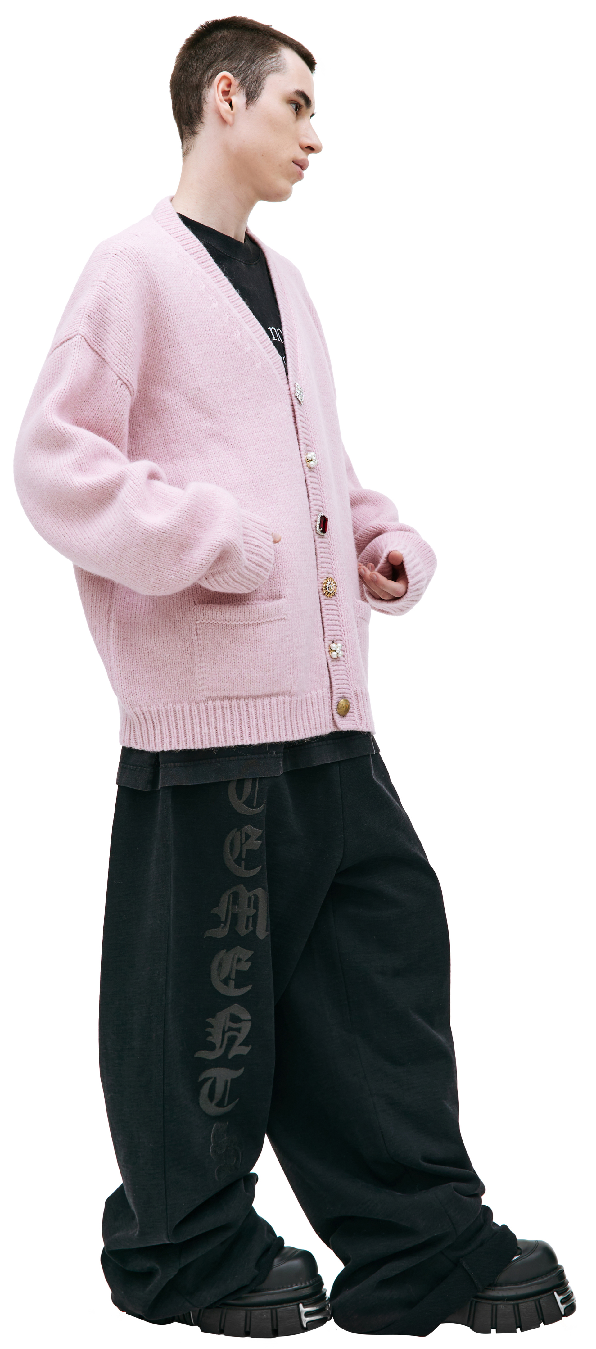 VETEMENTS Decorative button cardigan