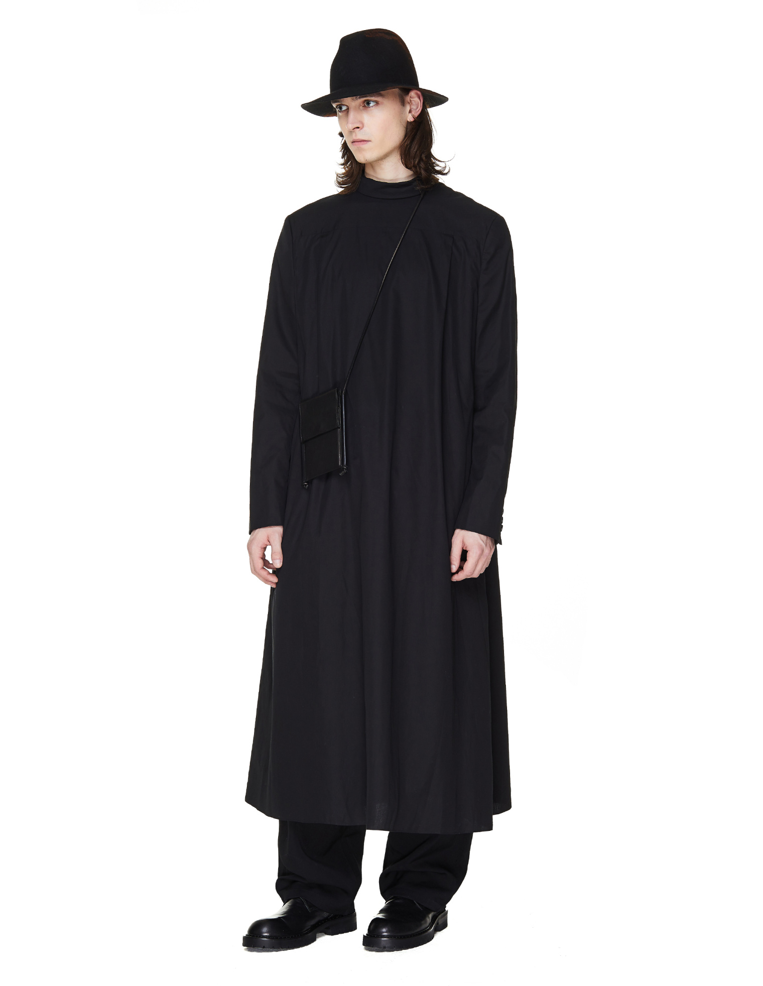 Comme des Garcons Homme plus Хлопковая рубашка с пуговицами на спине