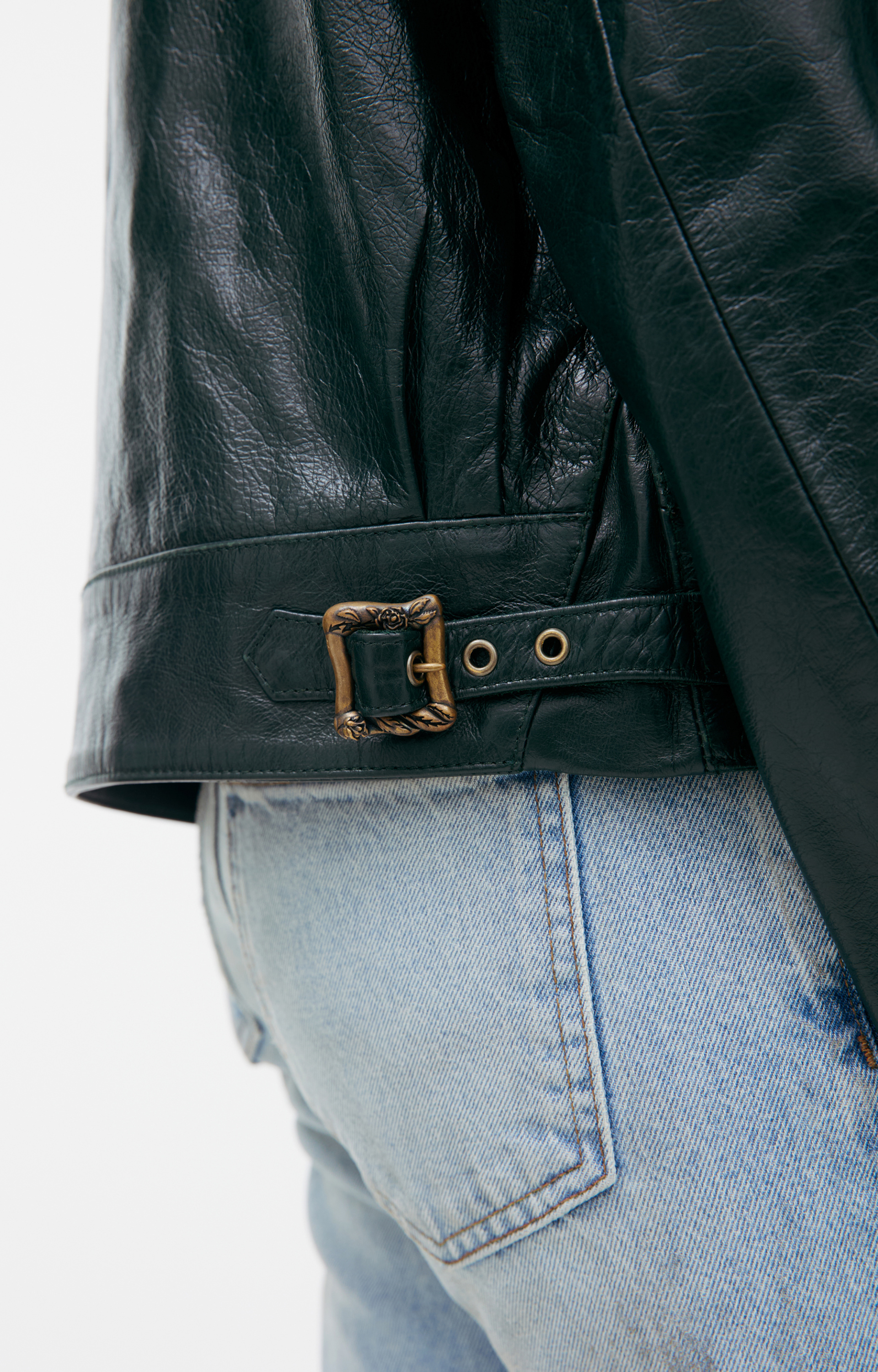 Enfants Riches Déprimés Leather jacket with zipper