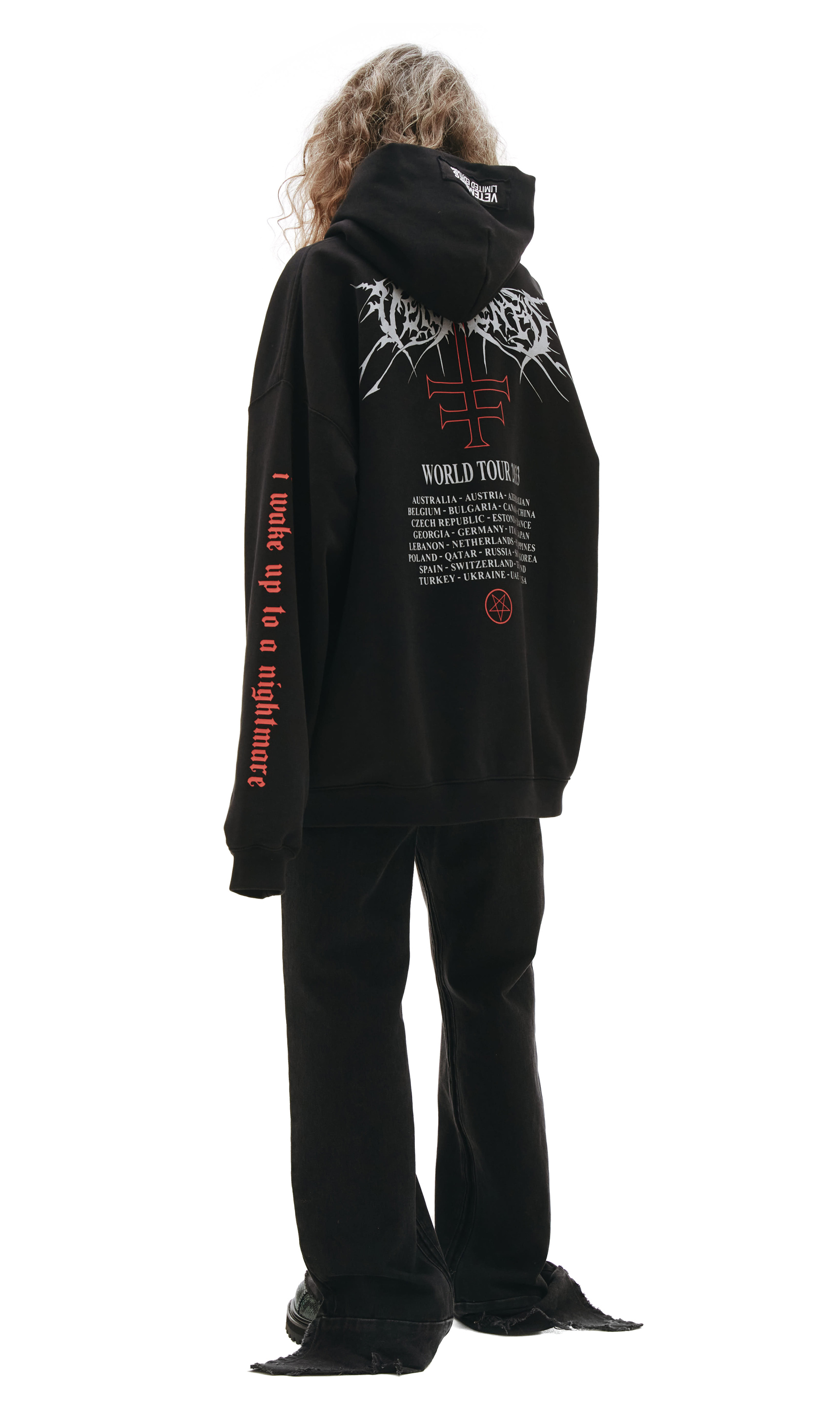 VETEMENTS World tour oversized hoodie
