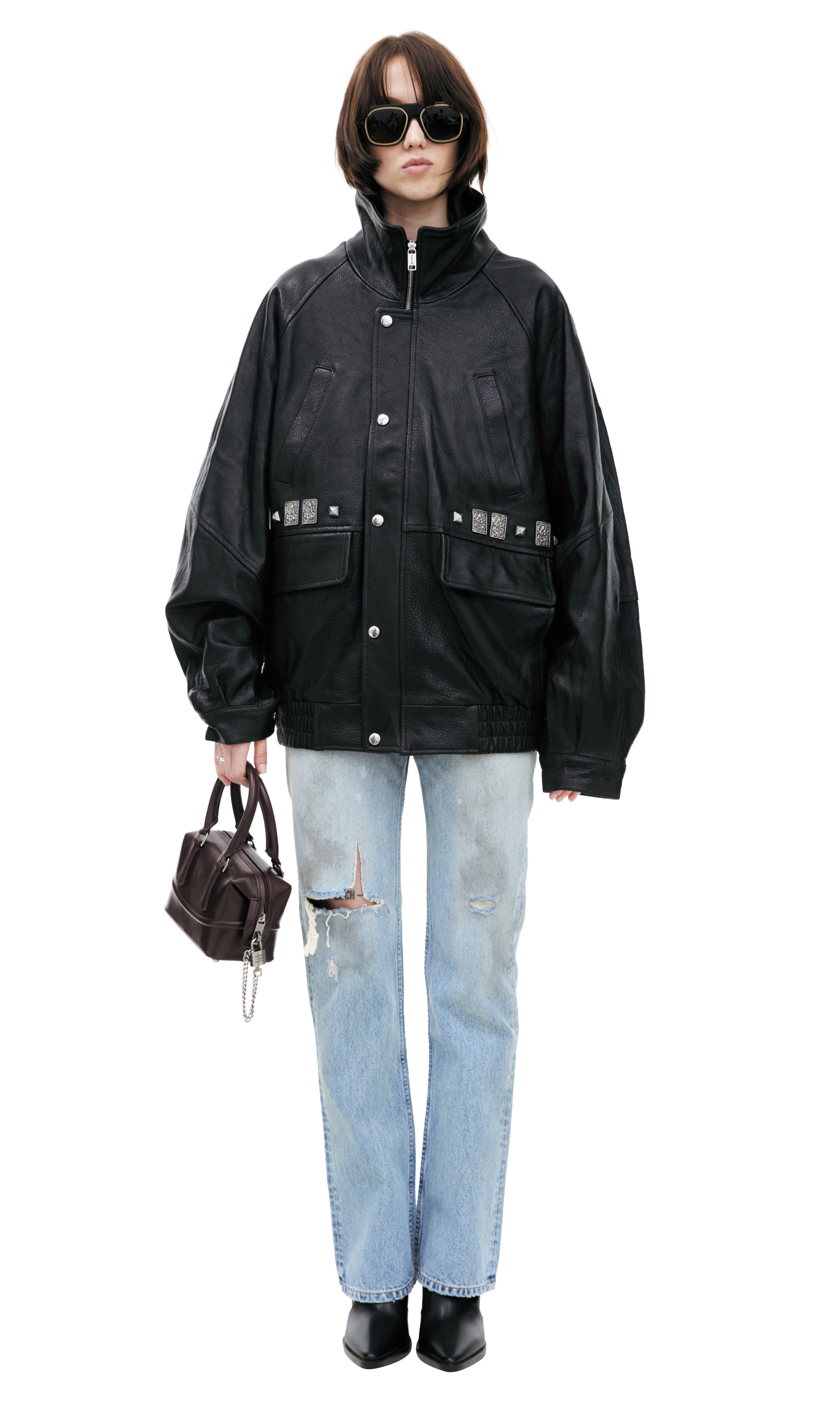 Enfants Riches Déprimés Printed leather jacket