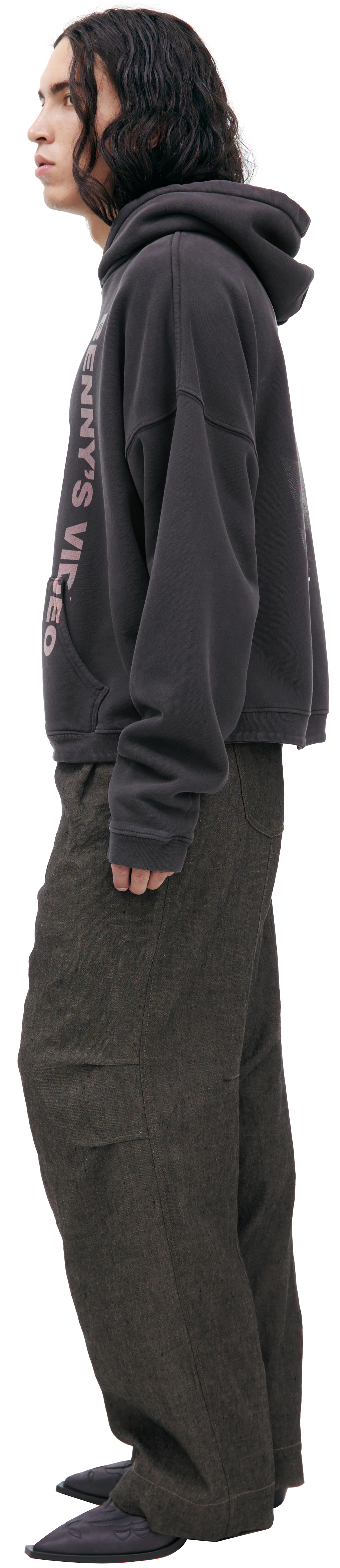 Enfants Riches Déprimés Dark grey hoodie with print