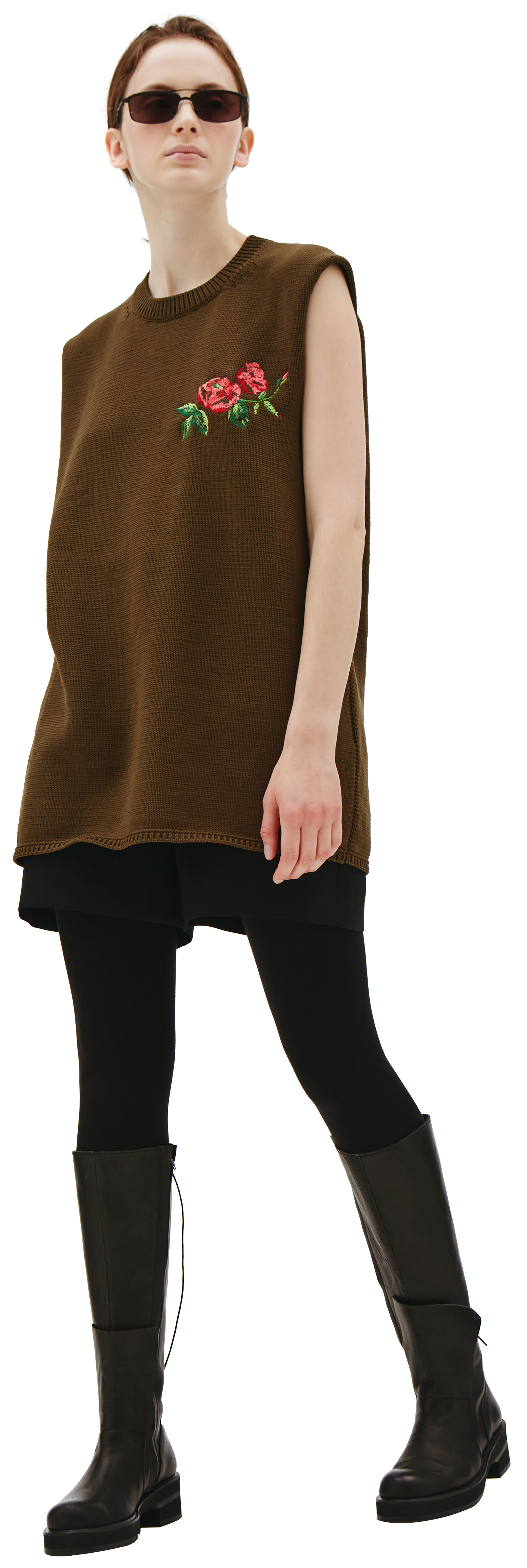 Comme des Garcons Homme plus Khaki Knit vest