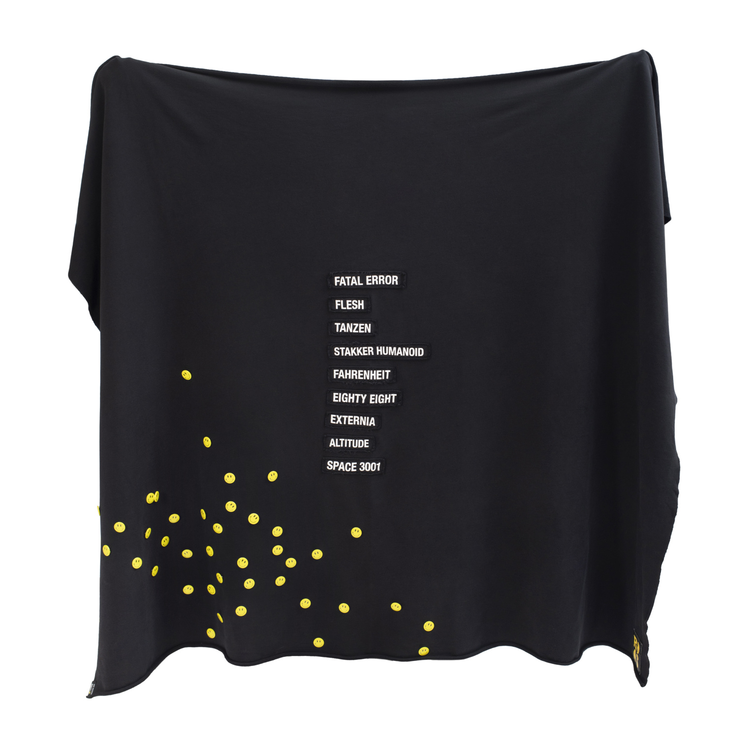Raf Simons Raf Simons х Smiley blanket with with pins and badges