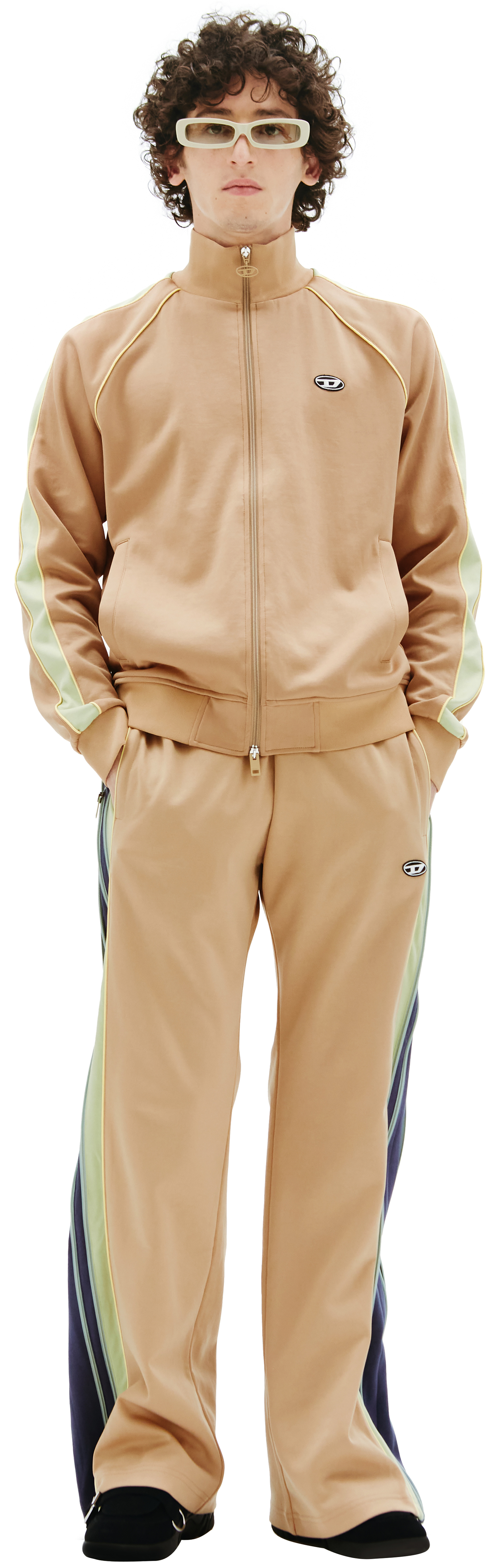 Diesel Track cardigan with sleeve bands